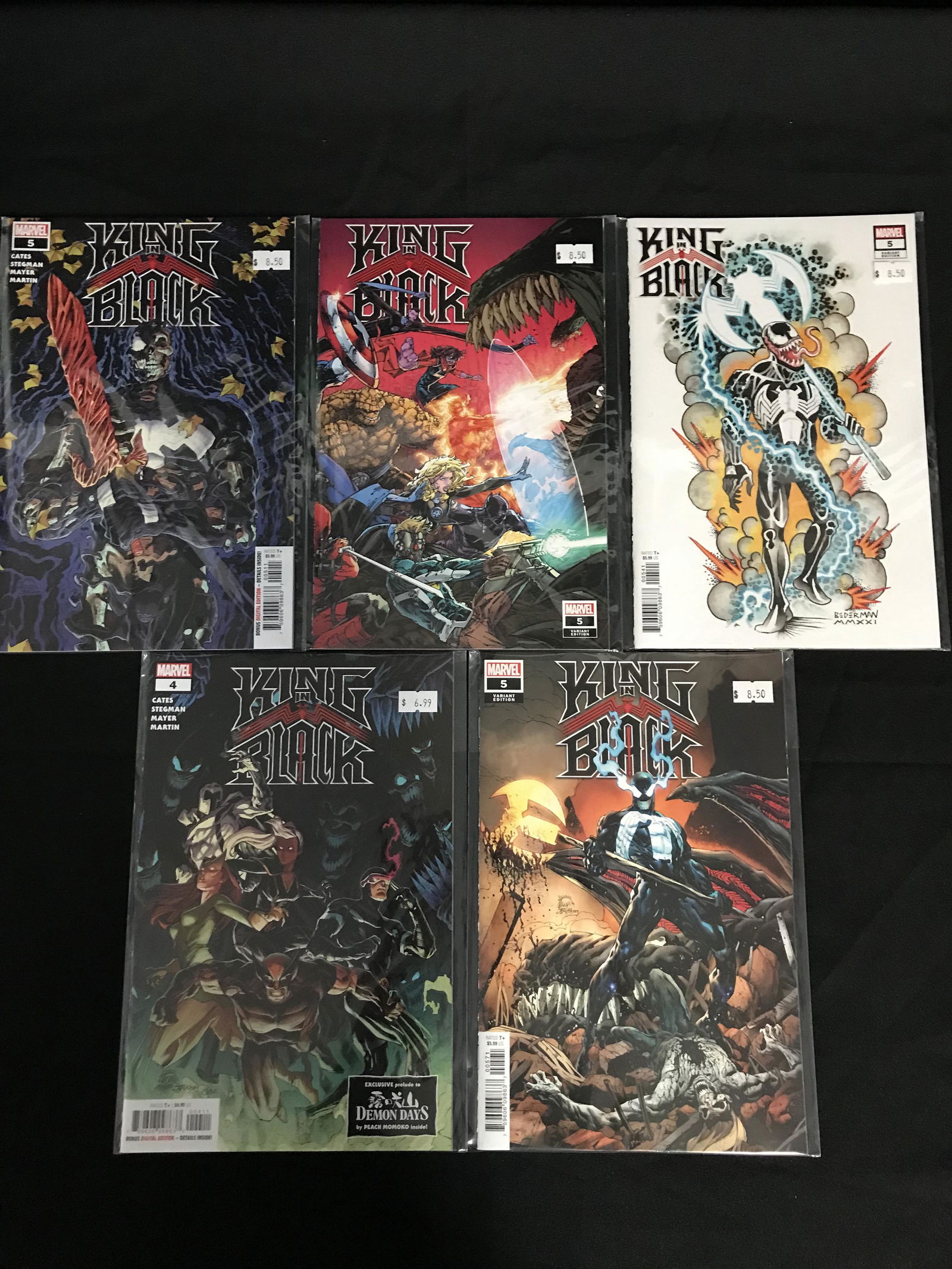 KING IN BLACK COMIC BOOK LOT (MARVEL VARIANTS) (1 of 1)