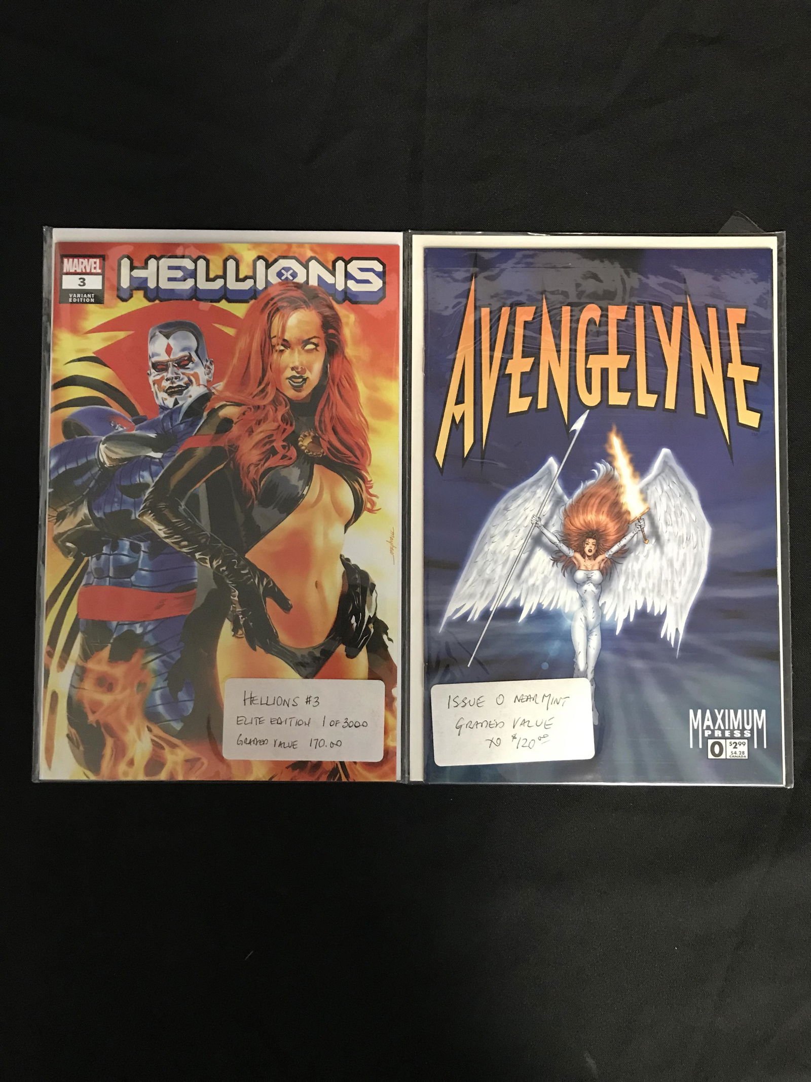 HELLIONS #3/ AVENGELYNE #\0 COMIC BOOK LOT (1 of 1)