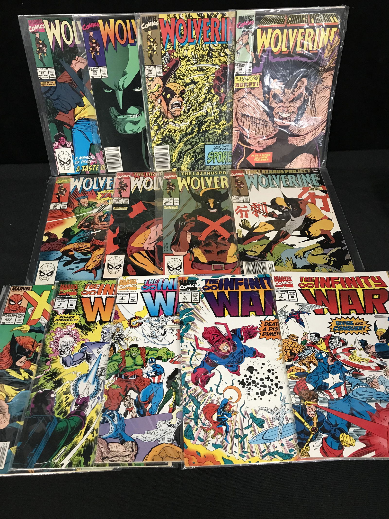 WOLVERINE/ THE INFINITY WAR COMIC BOOK LOT (MARVEL (1 of 1)