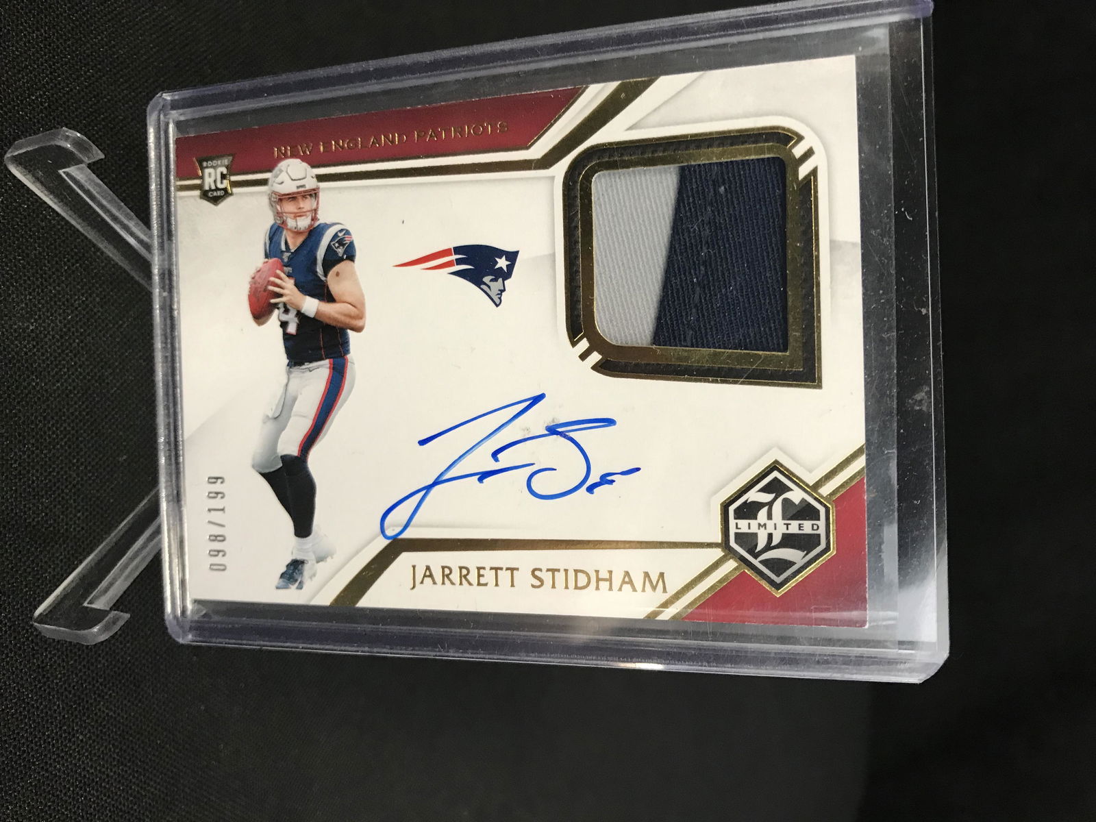 2019 PANINI LIMITED FOOTBALL JARRETT STIDHAM AUTO /199 (1 of 2)