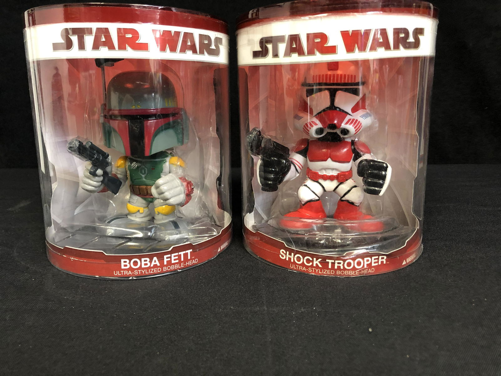 STAR WARS ULTRA STYLIZED BOBBLE-HEAD LOT (BOBA FETT/ (1 of 1)