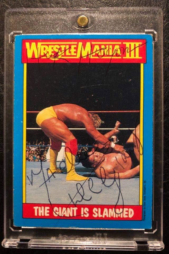 HULK HOGAN & ANDRE THE GIANT DUAL SIGNED WWF (1 of 2)
