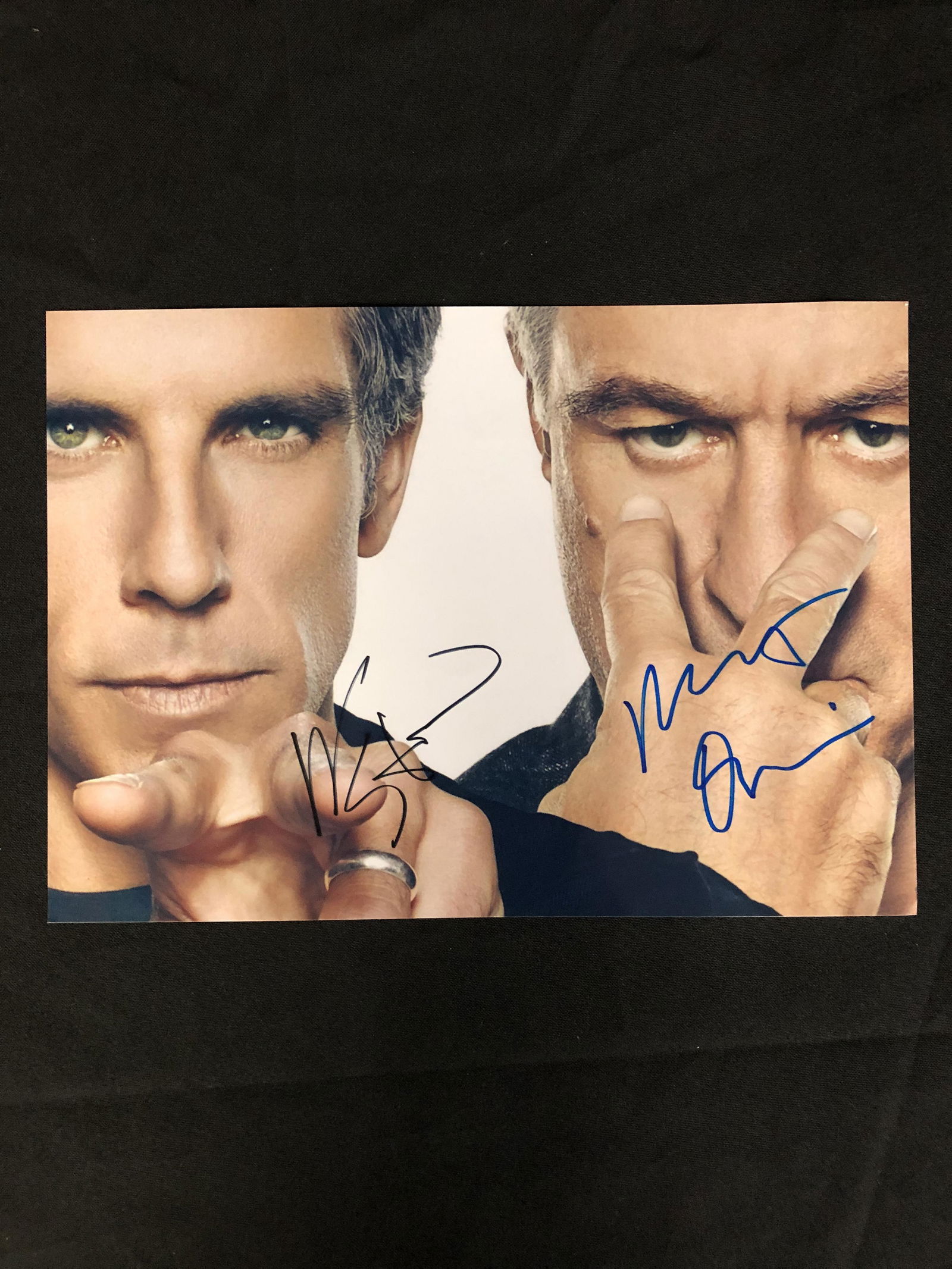 Ben Stiller and Robert de Niro signed 8x10 photo (Real: Ben Stiller and Robert de Niro signed 8x10 photo (Real Authentic COA)