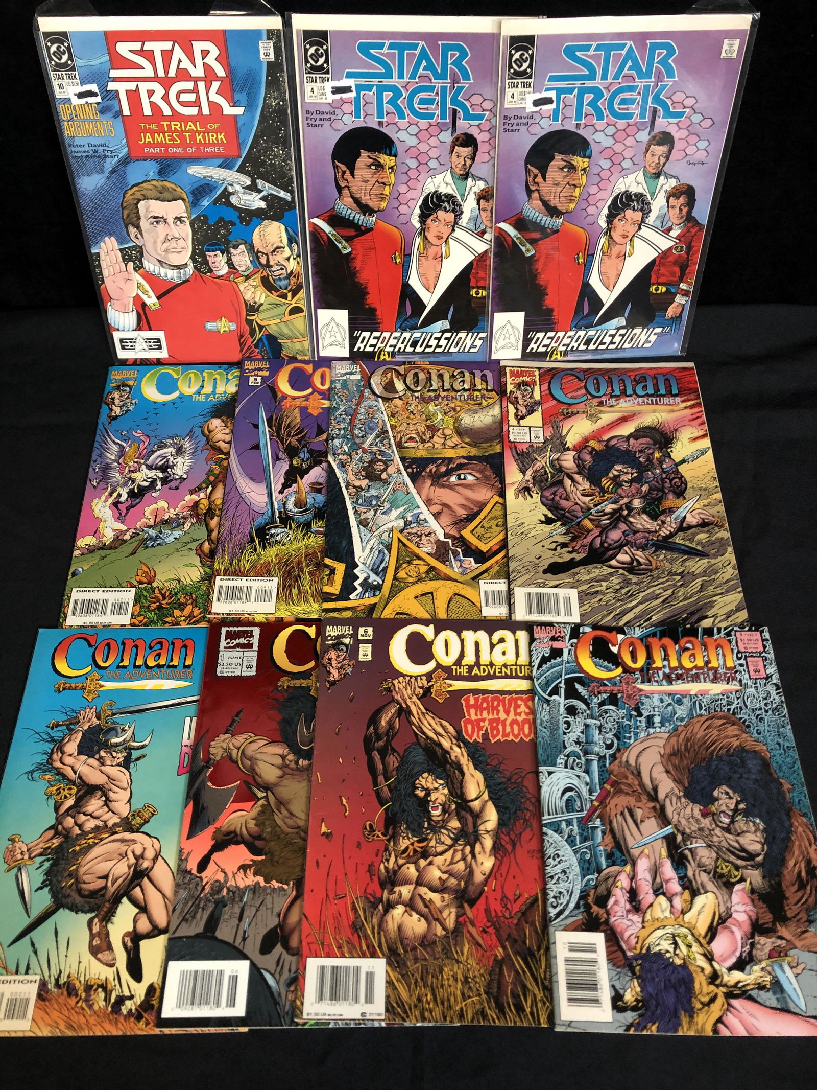 STAR TREK/ CONAN COMIC BOOK LOT (1 of 1)