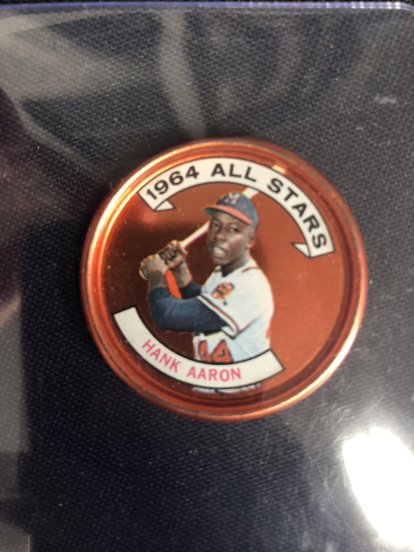 1964 Topps Coin #149 Hank Aaron: 1964 Topps Coin #149 Hank Aaron