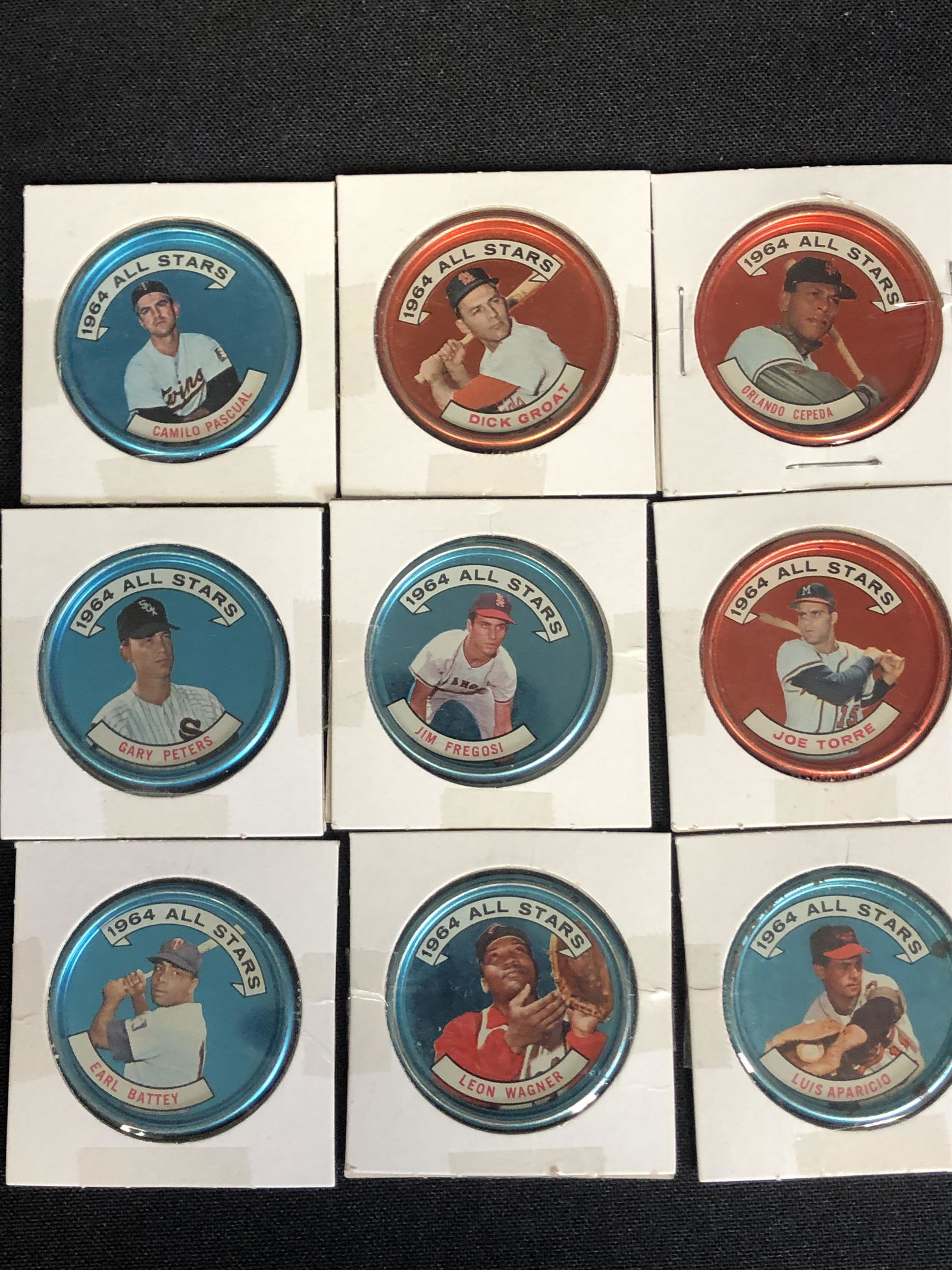 1964 Topps Baseball Coins Lot (1 of 2)