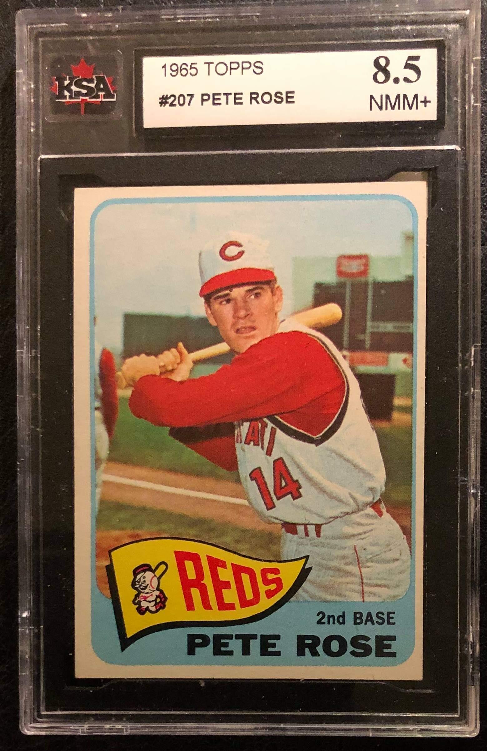 1965 TOPPS #207 PETE ROSE (KSA 8.5) (1 of 2)