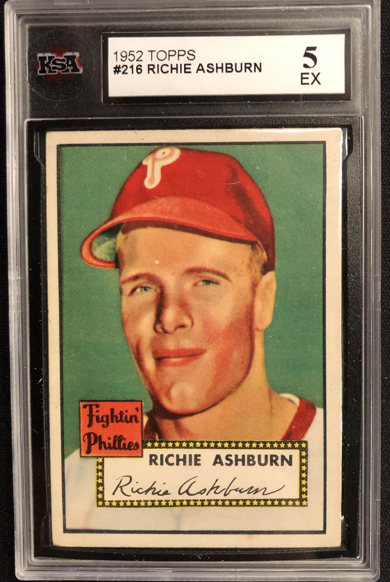 1952 TOPPS #216 RICHIE ASHBURN (5 EX) (1 of 2)