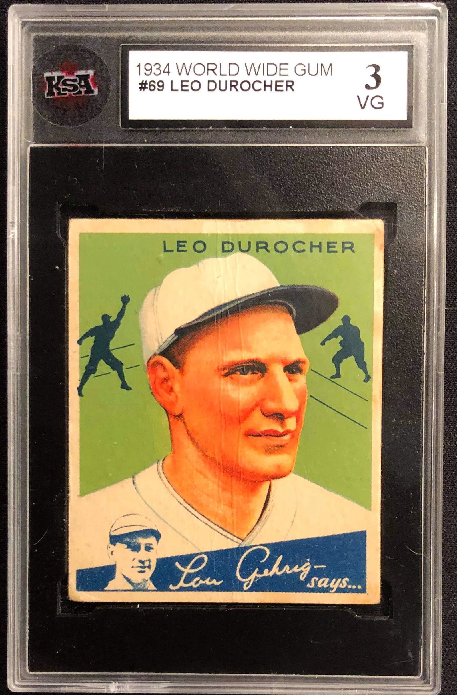 1934 WORLD WIDE GUM #69 LEO DUROCHER (KSA 3): 1934 WORLD WIDE GUM #69 LEO DUROCHER (KSA 3)