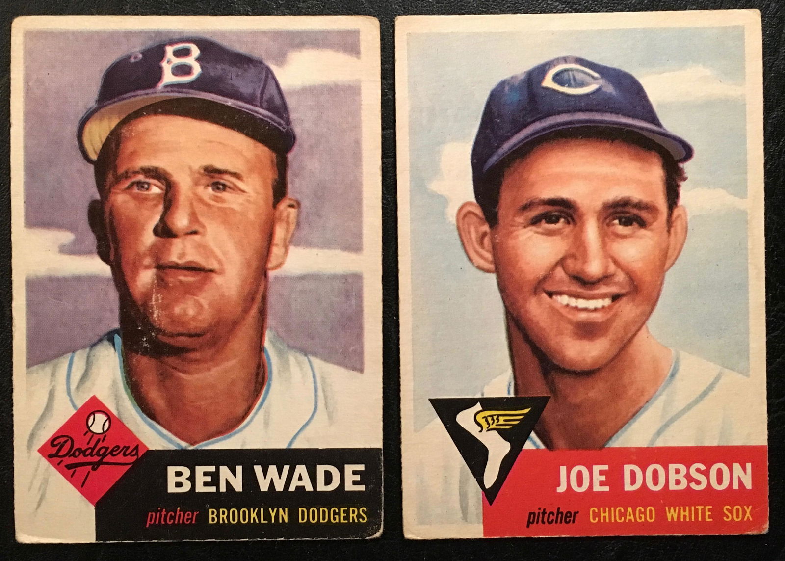 1953 TOPPS #4 BEN WADE/ #5 JOE DOBSON (1 of 2)
