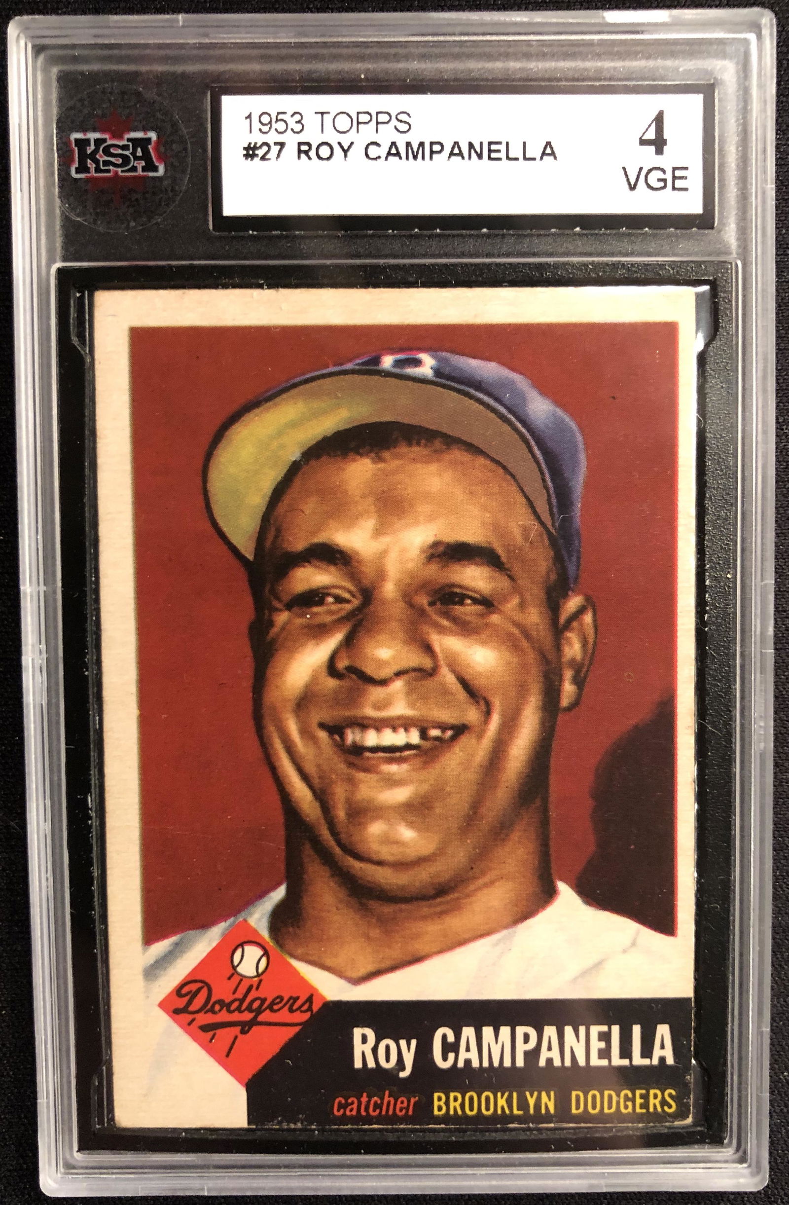 1953 TOPPS #27 ROY CAMPANELLA (4 VGE) (1 of 2)