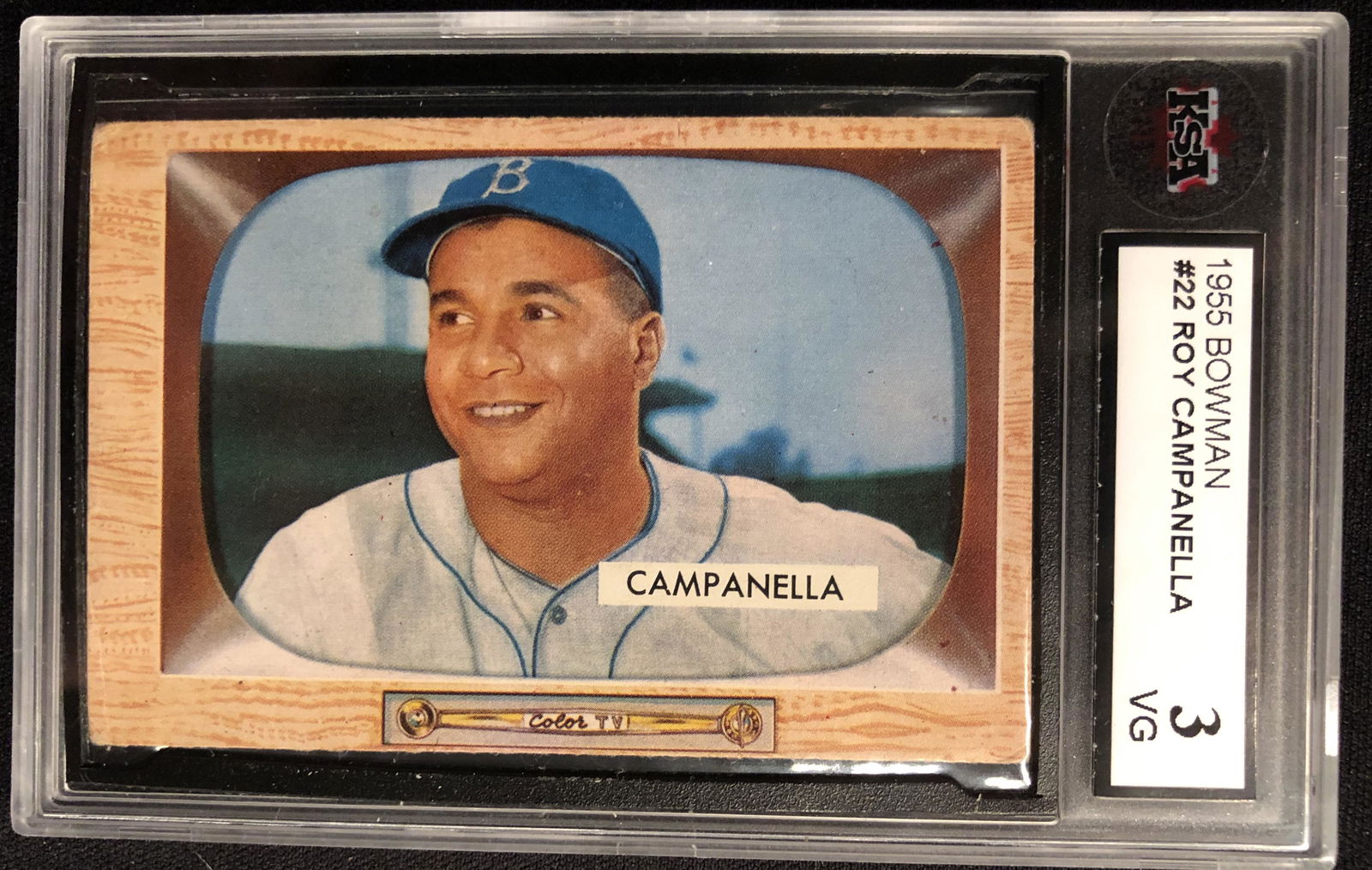 1955 BOWMAN ROY CAMPANELLA  #22 KSA 3 (1 of 2)