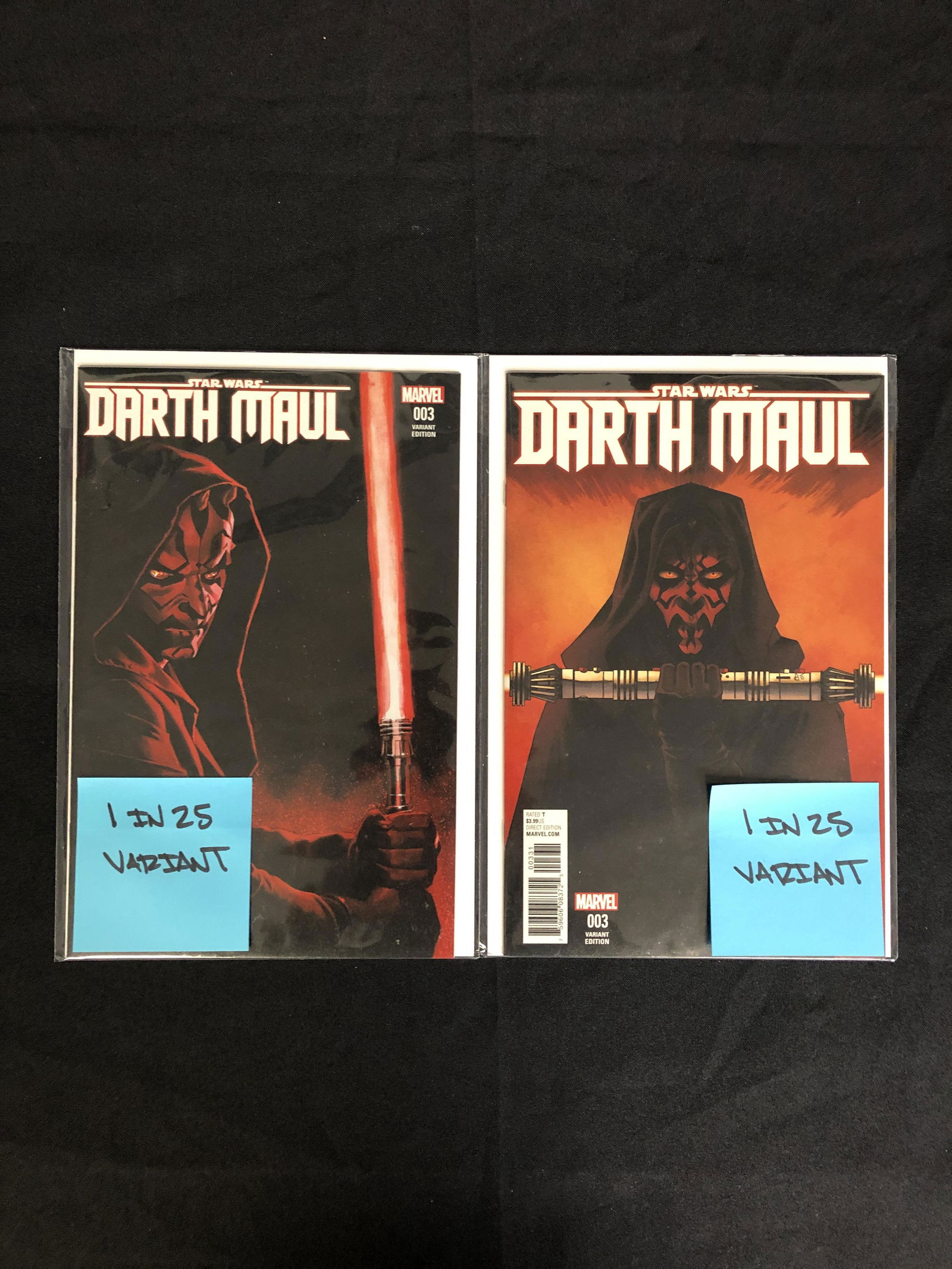 STAR WARS: DARTH MAUL #3 VARIANT COMIC BOOK LOT (1 of 1)