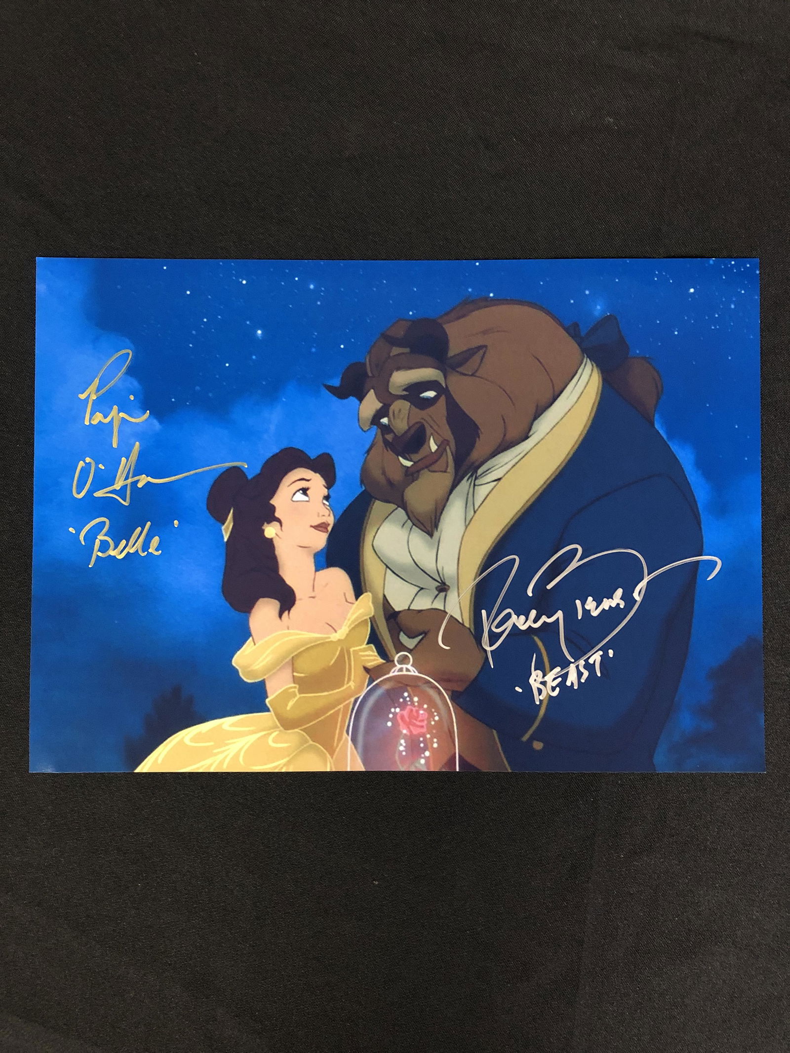PAIGE O'HARA & ROBBY BENSON SIGNED BEAUTY AND THE BEAST (1 of 3)