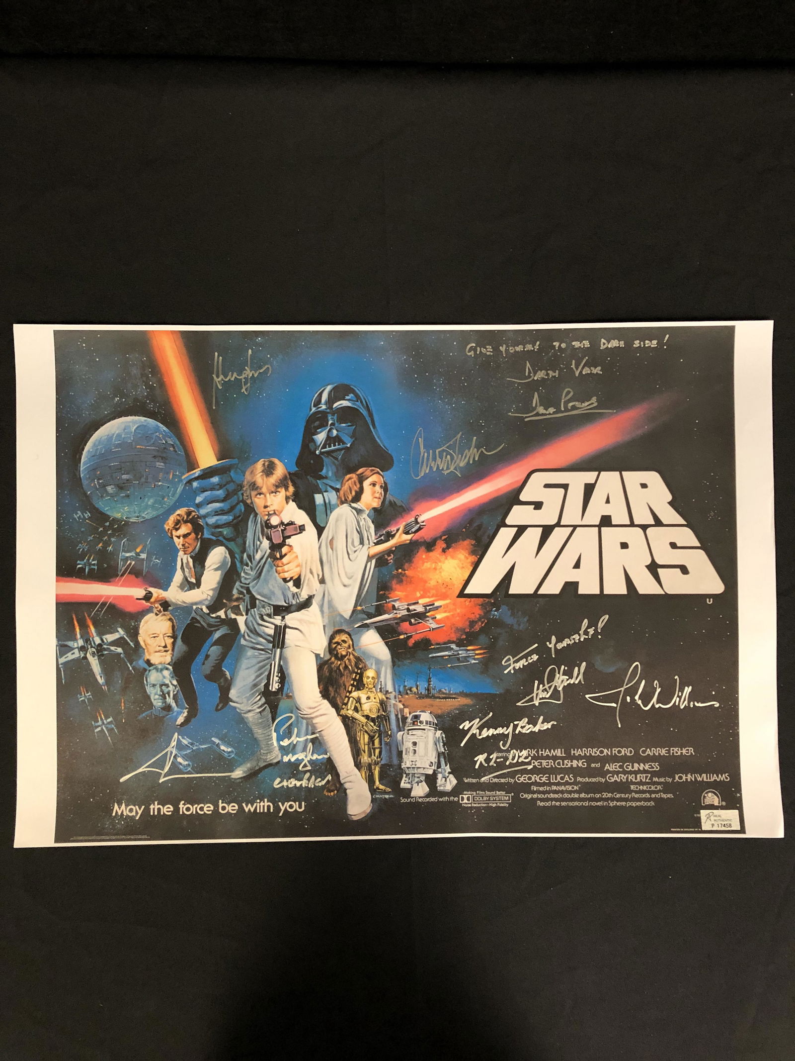 STAR WARS MULTI-SIGNED 20 X 24 POSTER (REAL AUTHENTIC C (1 of 2)