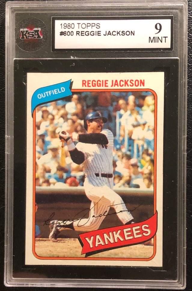 1980 TOPPS #600 REGGIE JACKSON (KSA 9) (1 of 2)