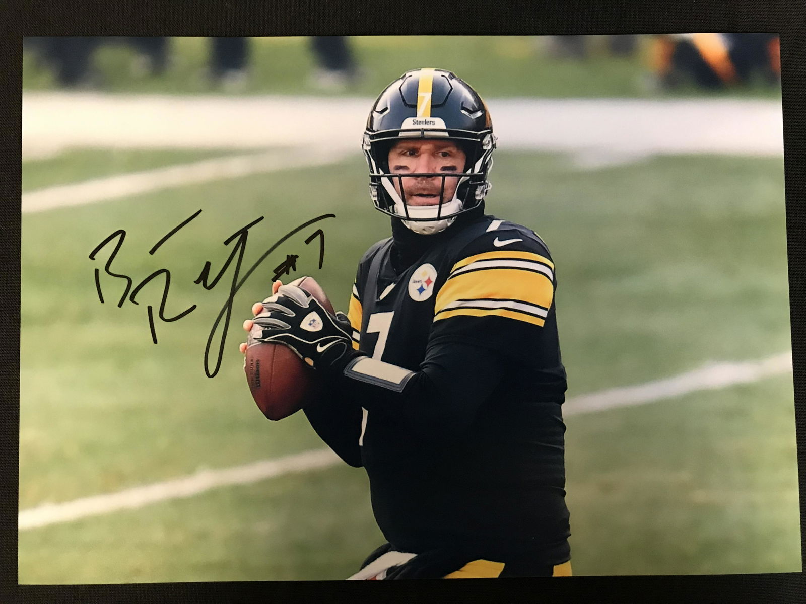 BEN ROTHLISBERGER SIGNED 8X10 PHOTO (REAL AUTHENTIC COA (1 of 3)