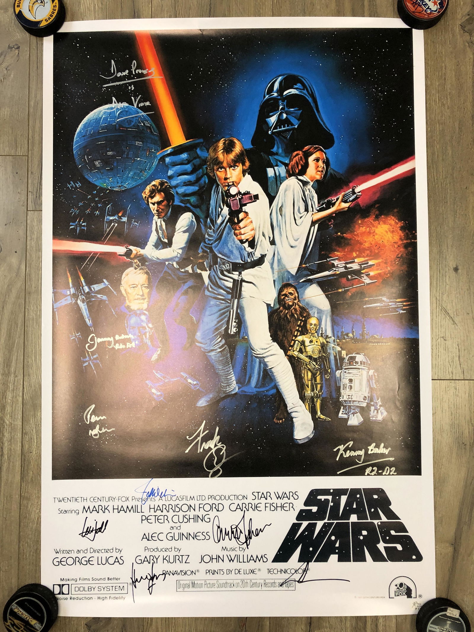 STAR WARS MULTI-SIGNED 24 X 36 POSTER (REAL AUTHENTIC C (1 of 3)