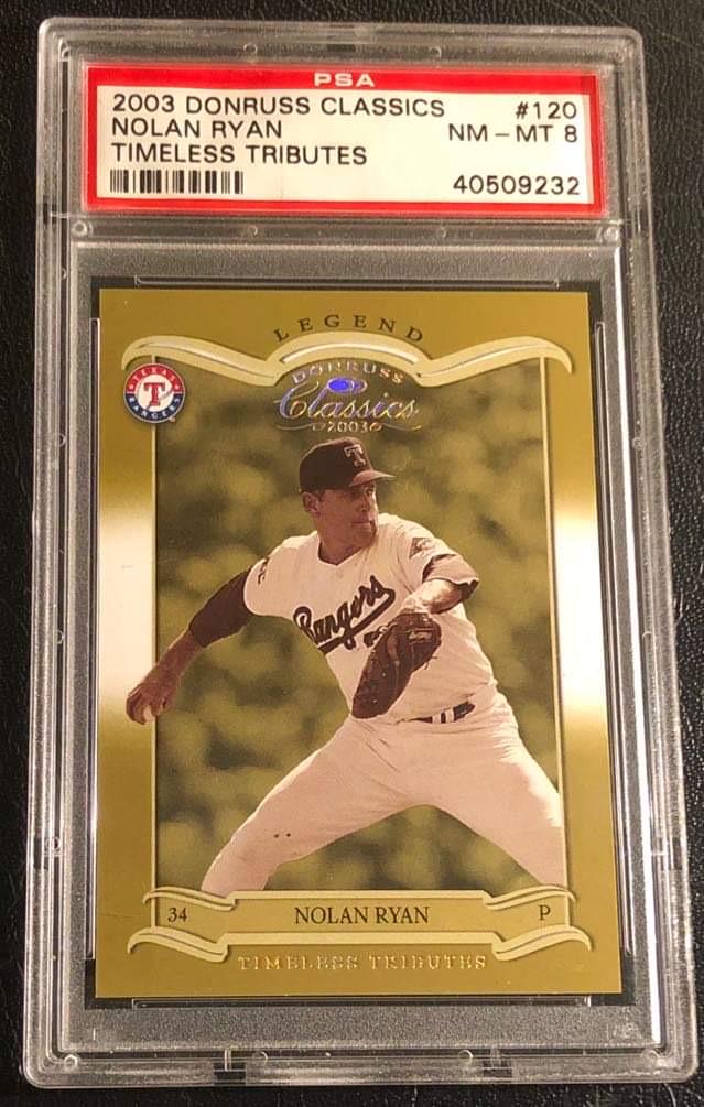 2003 DONURSS CLASSICS #120 NOLAN RYAN TIMELESS TRIBUTES (1 of 2)