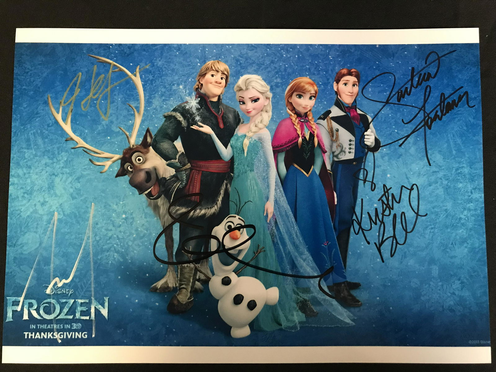 FROZEN MULTI-SIGNED 8X10 PHOTO (REAL AUTHENTIC COA) (1 of 3)