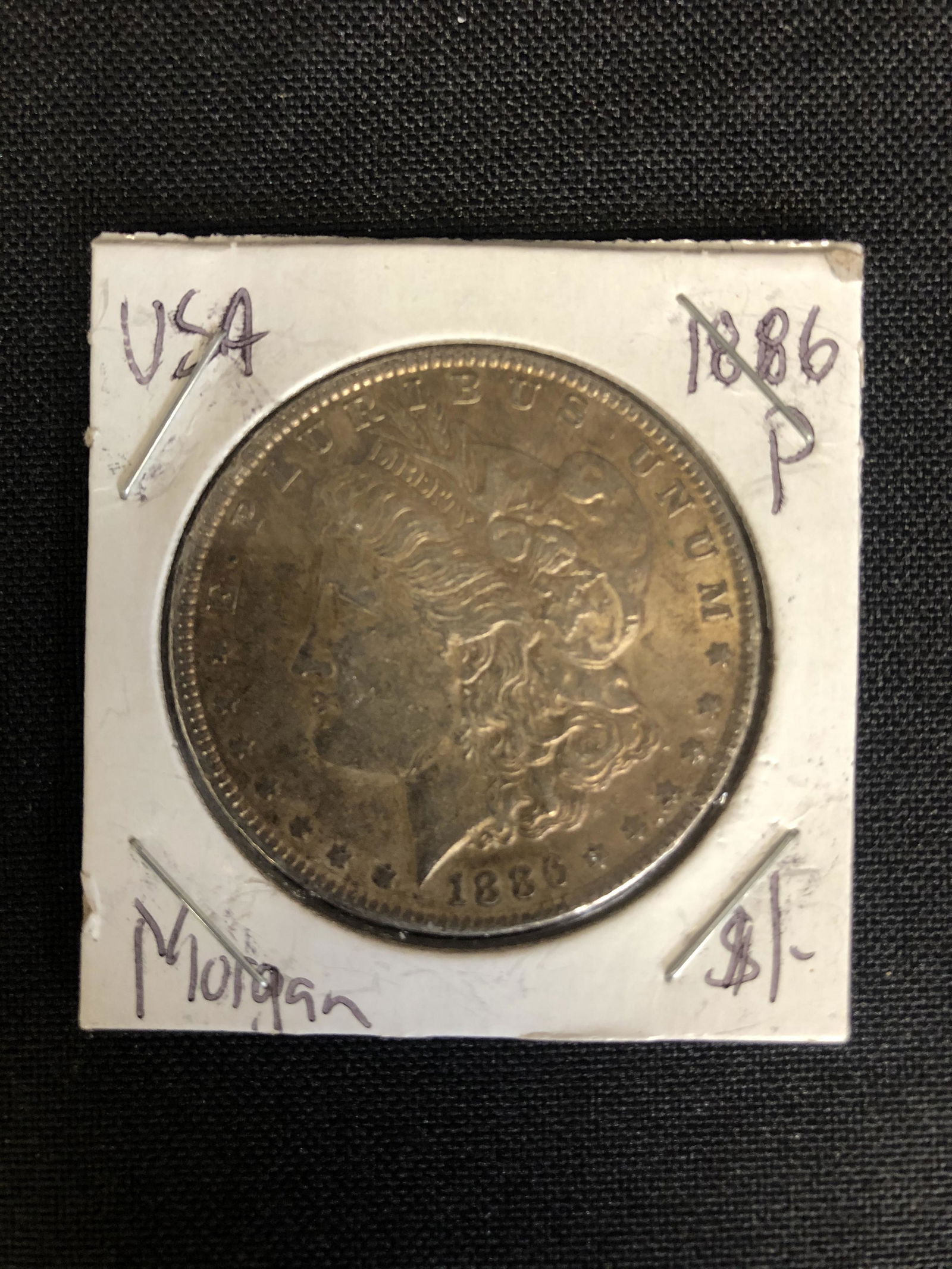1886 USA MORGAN SILVER DOLLAR (PHILADELPHIA MINTED) (1 of 1)