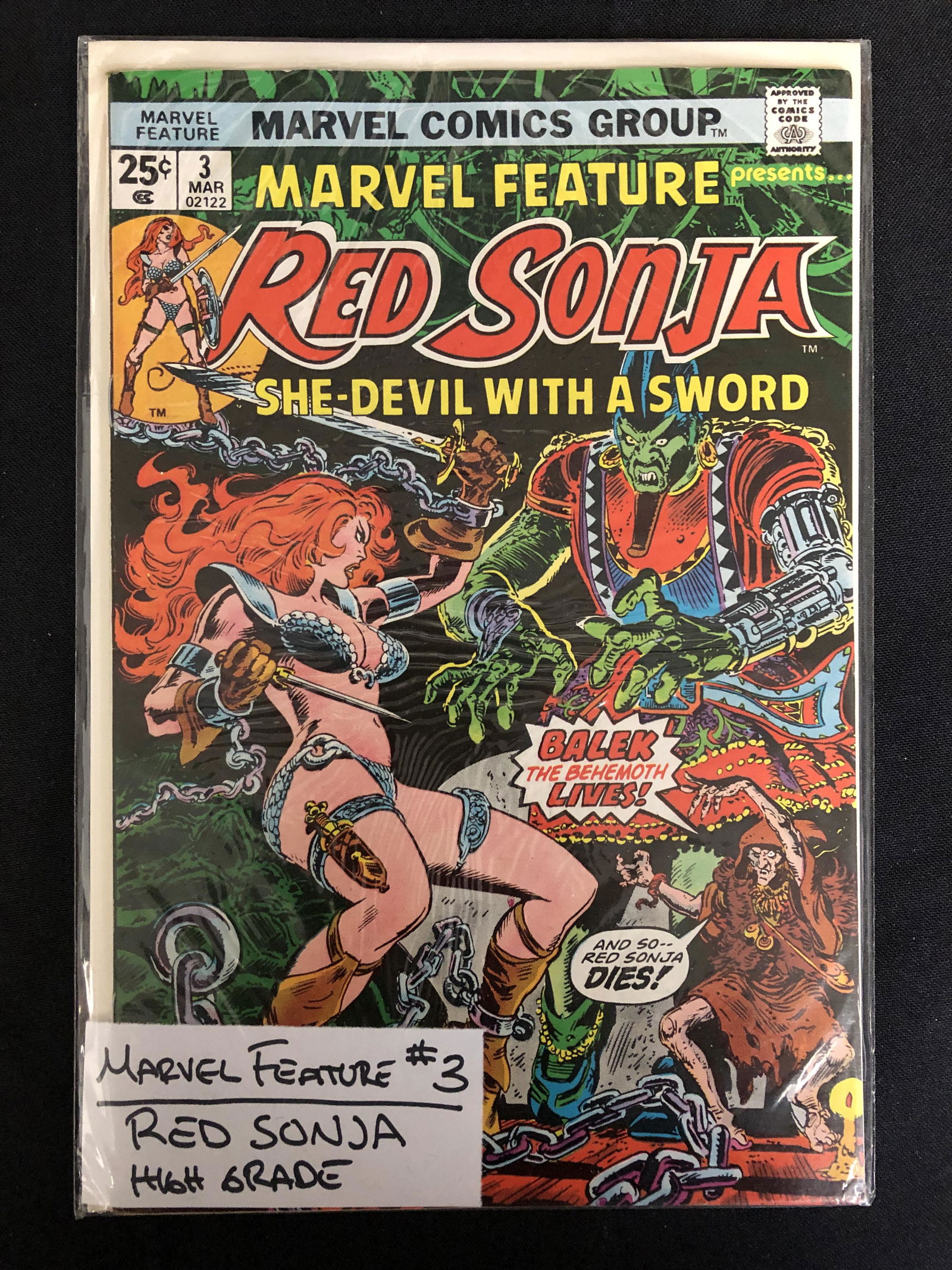 MARVEL FEATURE #3 RED SONJA (MARVEL COMICS) (1 of 1)