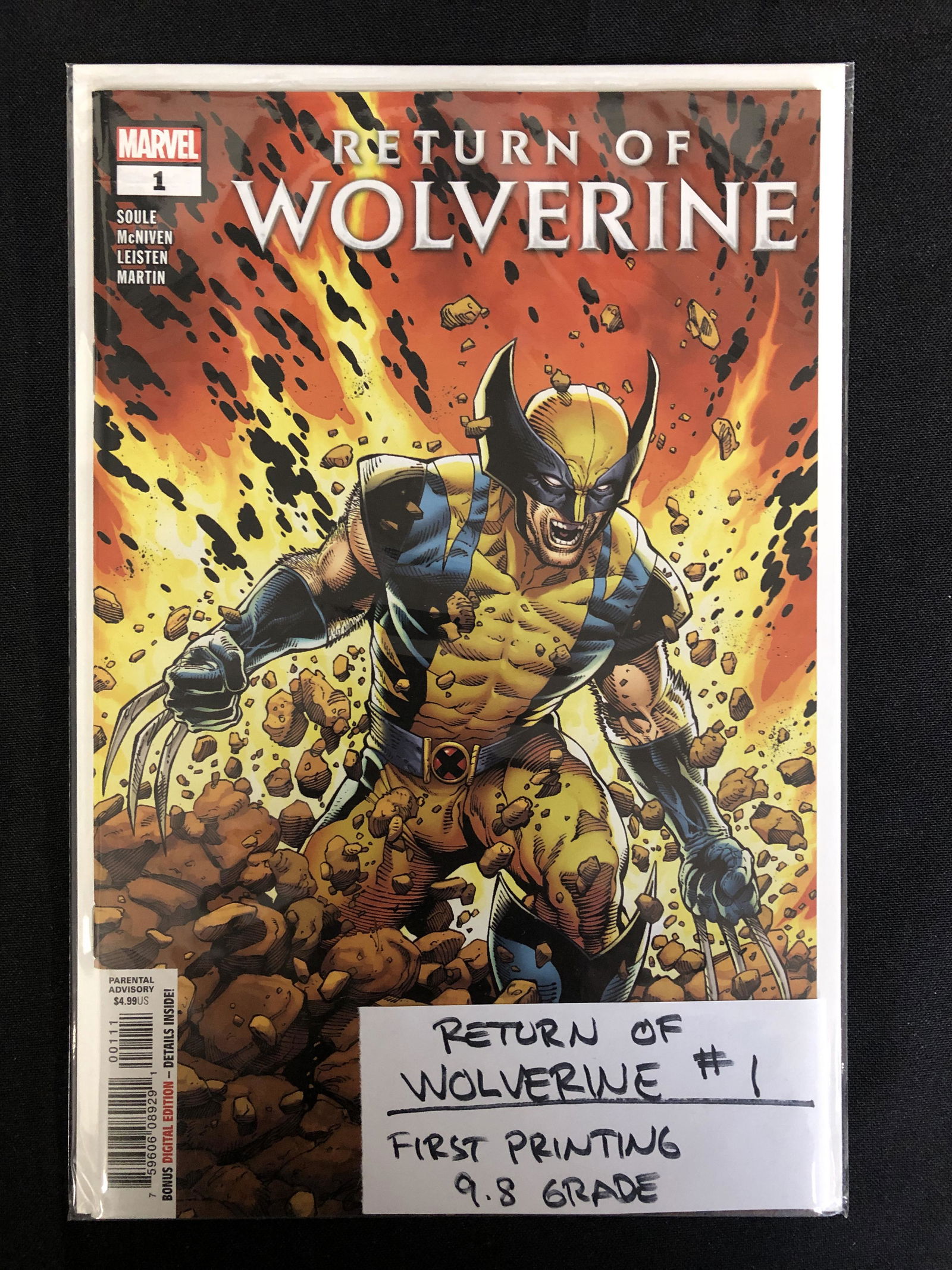 RETURN OF WOLVERINE #1 (MARVEL COMICS) (1 of 1)