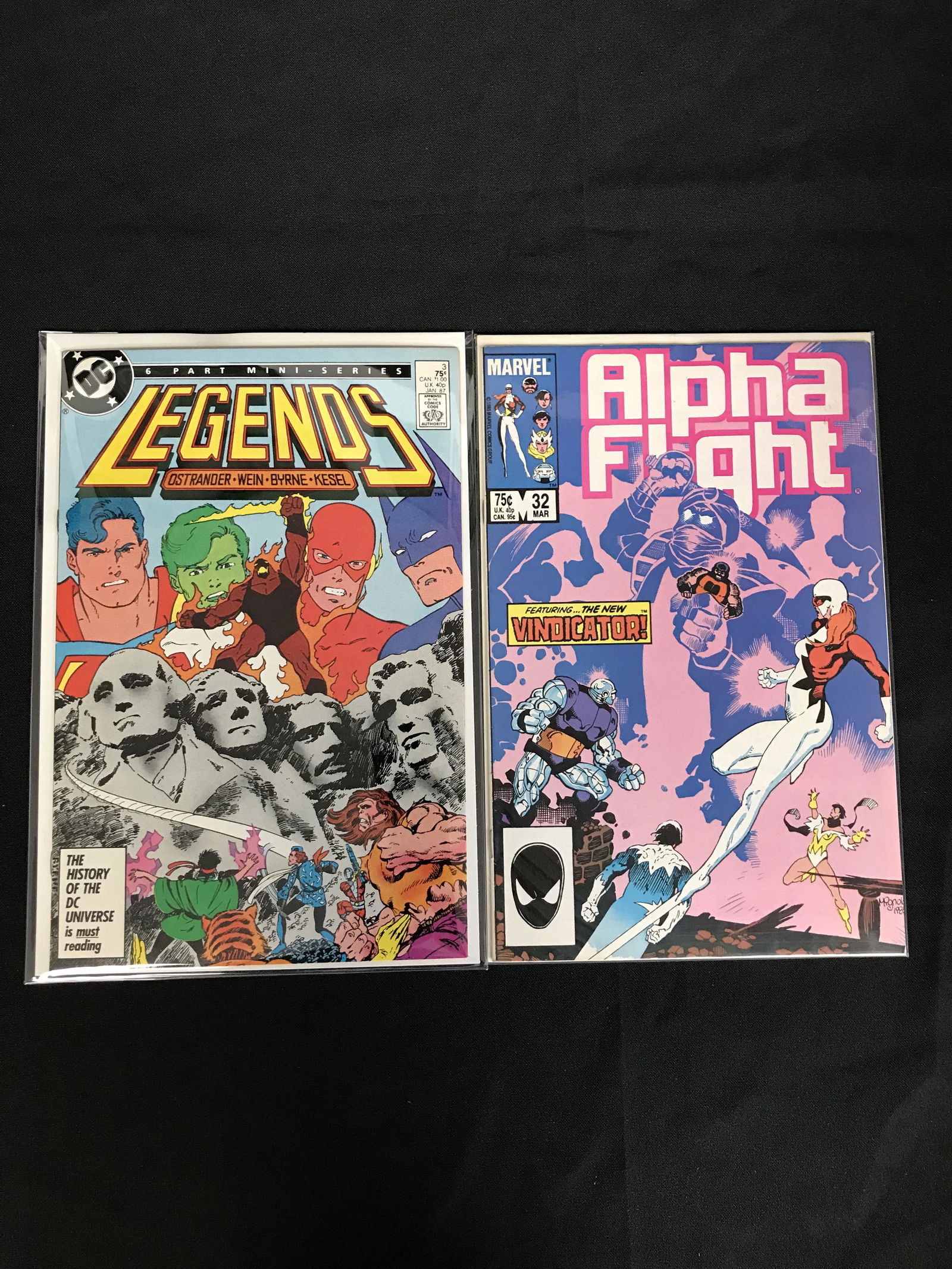 LEGENDS #3/ ALPHA FIGHT #32 COMIC BOOK LOT (1 of 1)