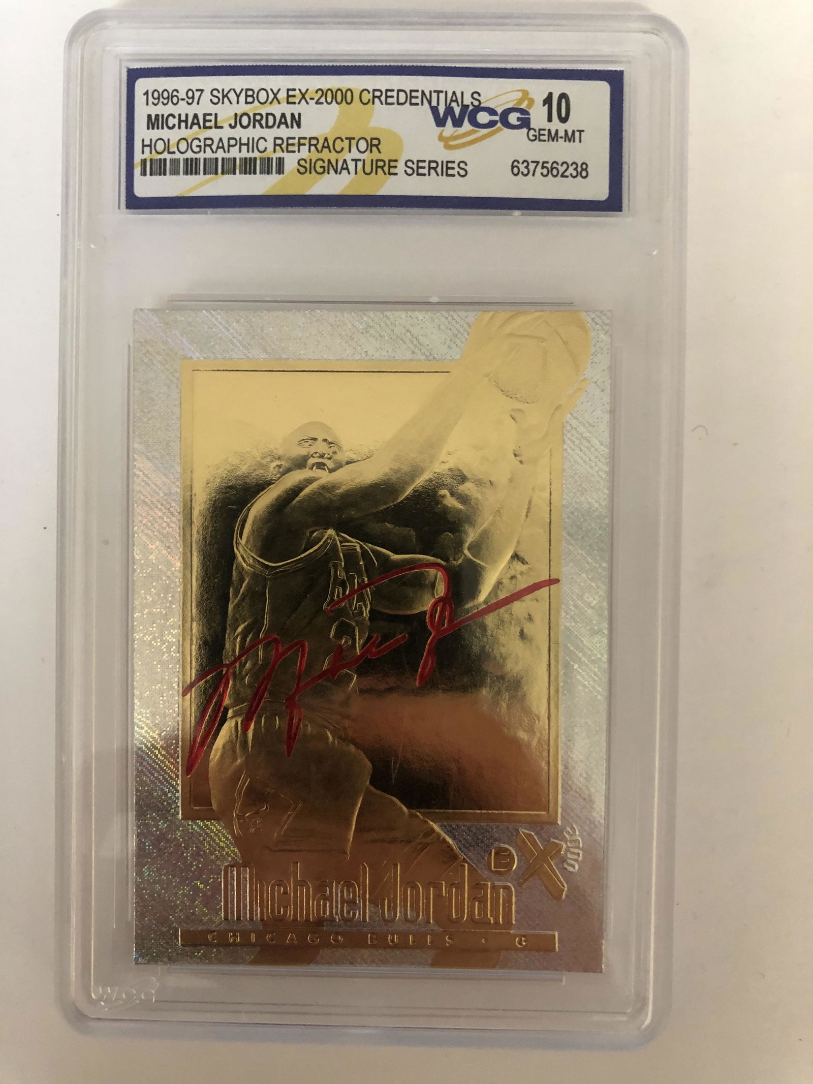 1996-97 SKYBOX EX-2000 CREDENTIALS MICHAEL JORDAN (1 of 1)