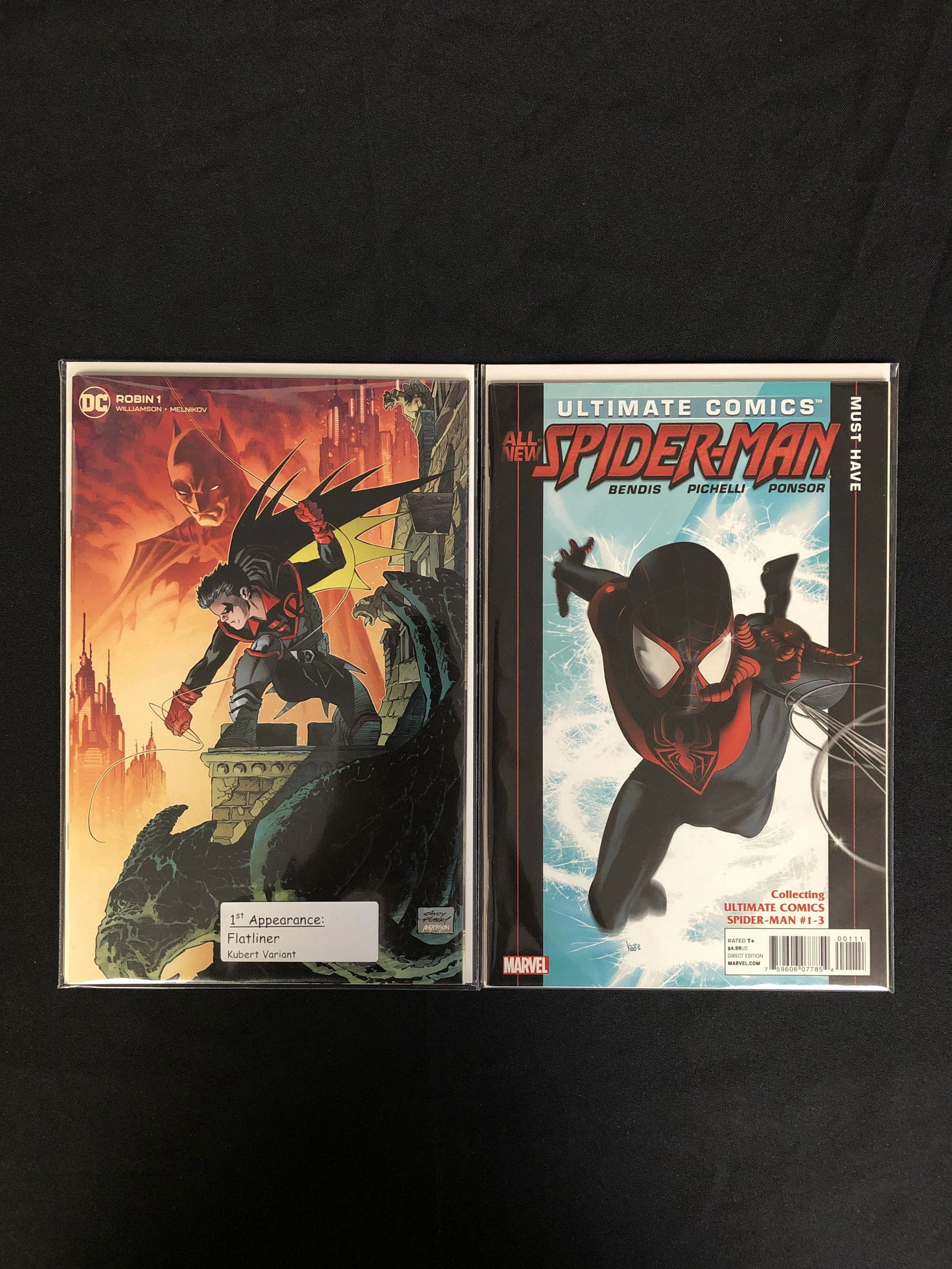ROBIN #1/ ULTIMATE COMICS SPIDER-MAN COMIC BOOK LOT (1 of 1)
