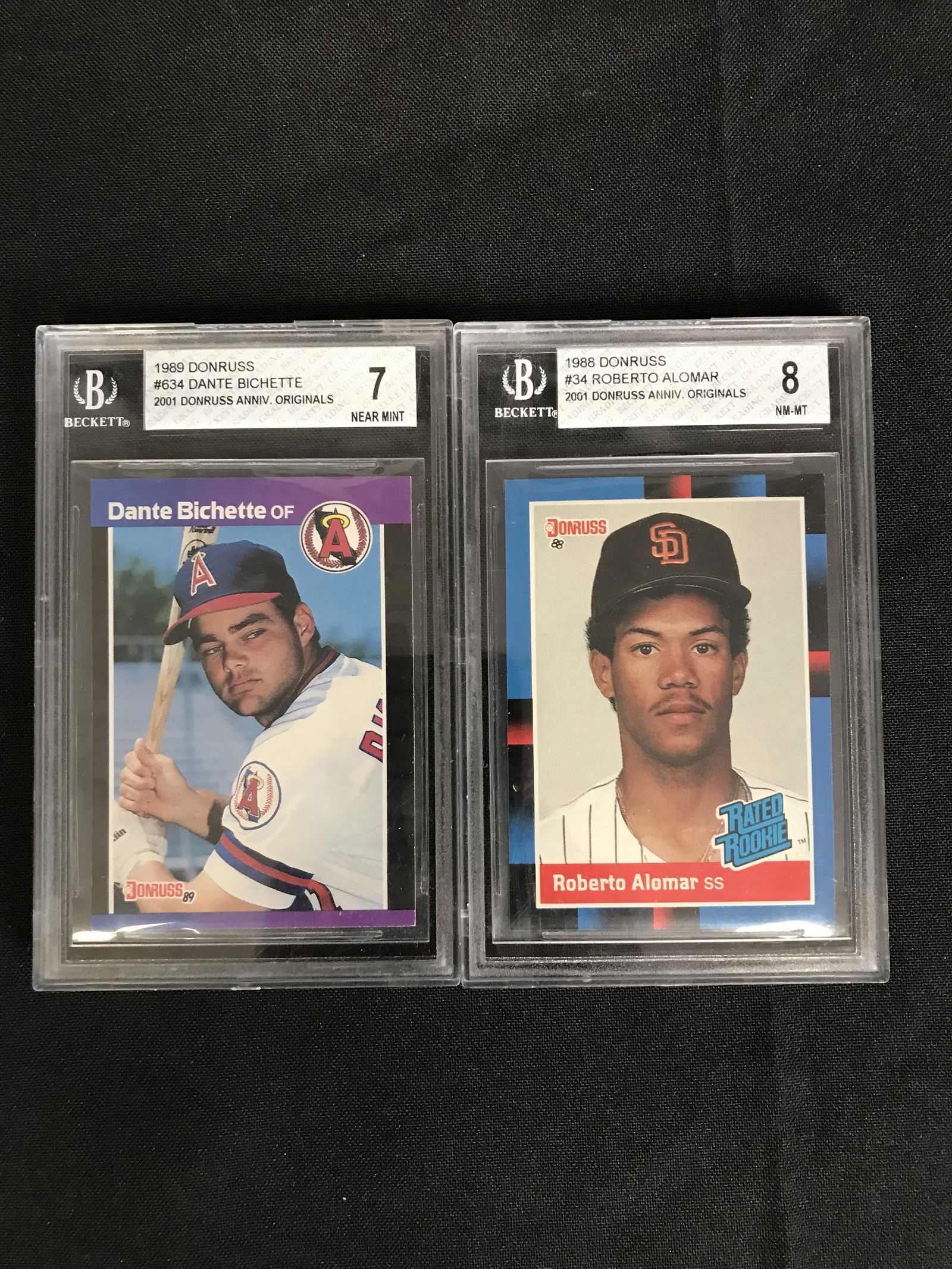 1980s GRADED BASEBALL CARD LOT (#634 D. BICHETTE/ #34 (1 of 1)