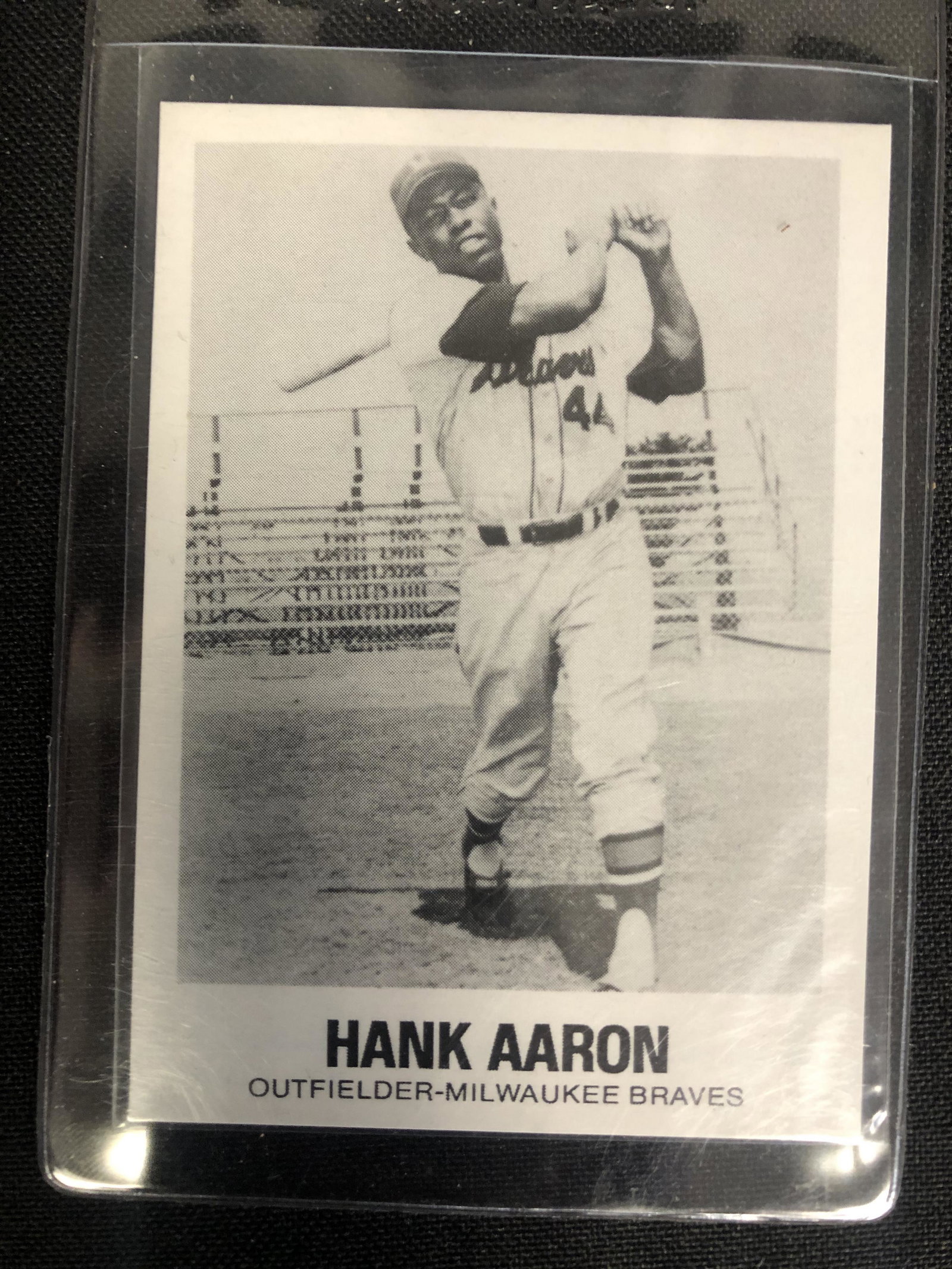 1977 TCMA Renata Galasso #44 Hank Aaron: 1977 TCMA Renata Galasso #44 Hank Aaron