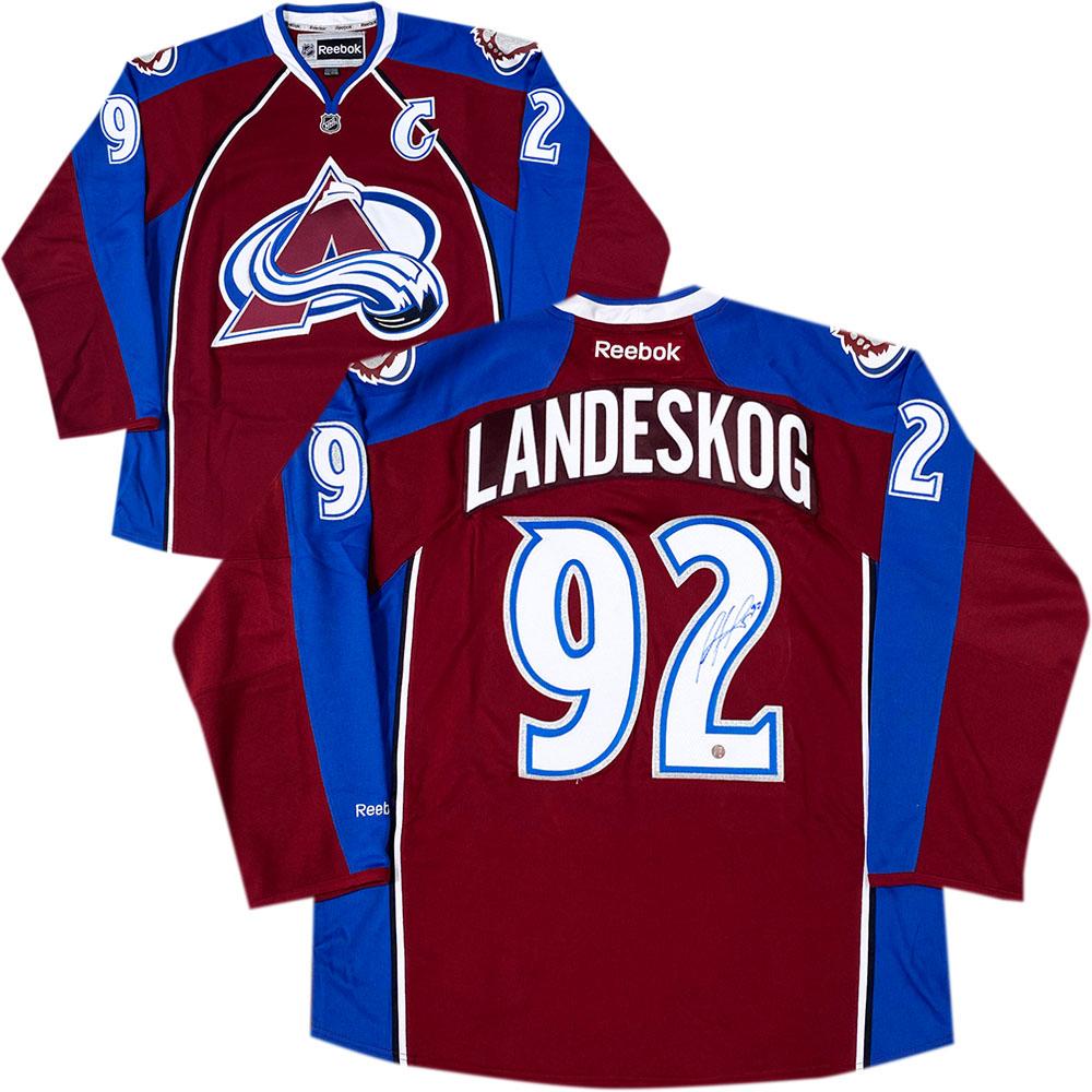 Gabriel landeskog best sale signed jersey