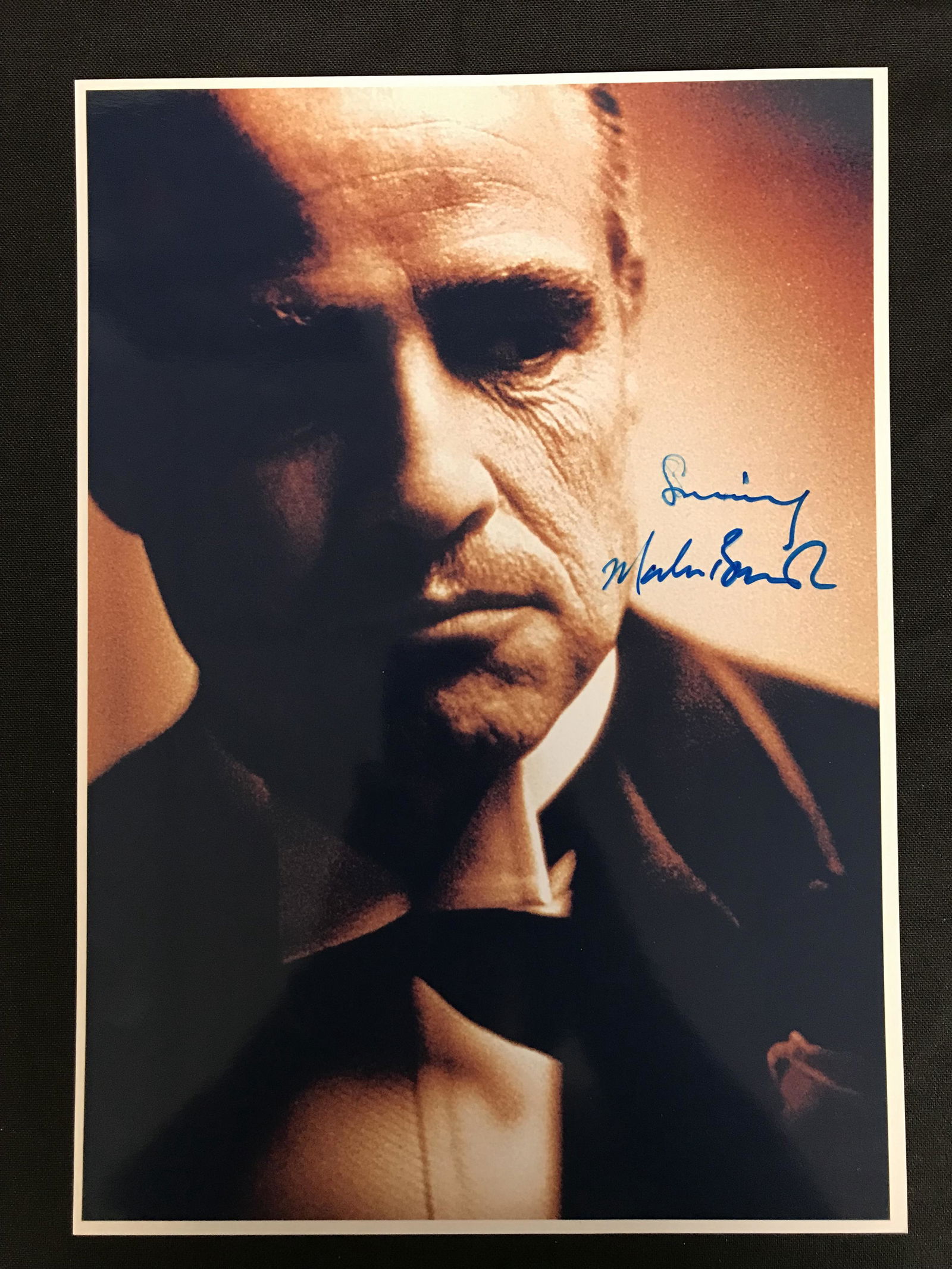 MARLON BRANDO SIGNED THE GODFATHER 8 X 10 ( RA COA) (1 of 3)
