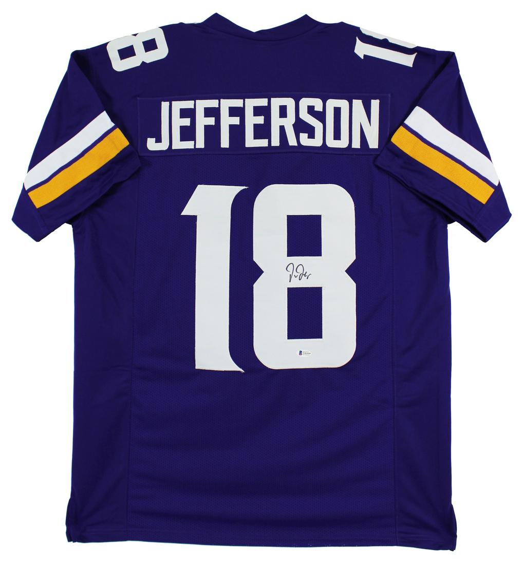 JUSTIN JEFFERSON SIGNED VIKINGS JERSEY ( BECKETT COA) (1 of 3)