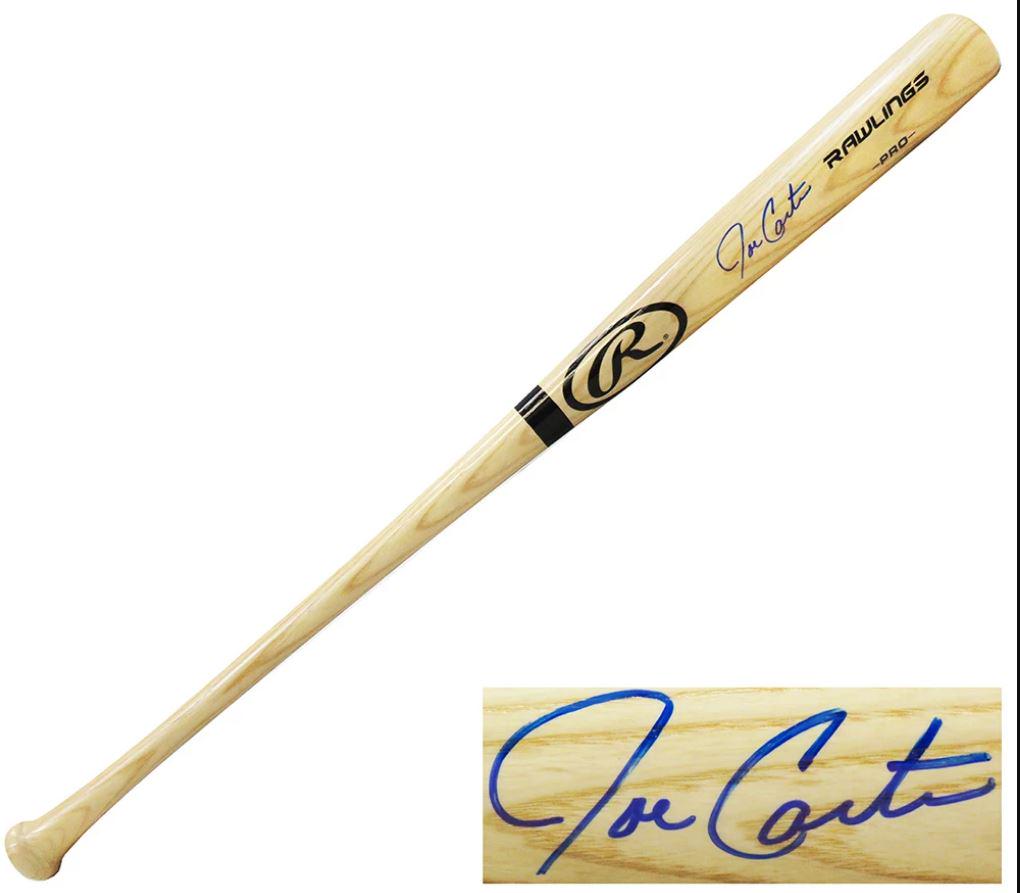 JOE CARTER SIGNED RAWLINGS BASEBALL BAT ( SCHWARTZ COA) (1 of 1)