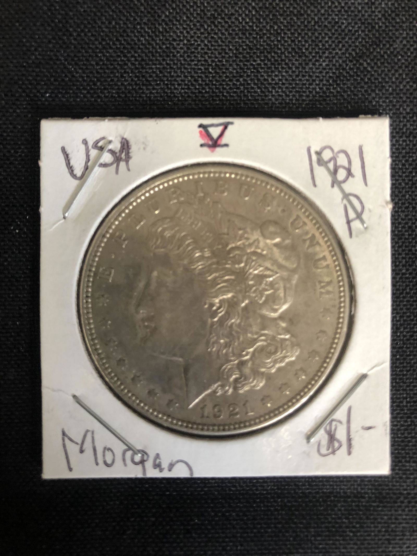 1921 US MORGAN SILVER DOLLAR PHILADELPHIA MINT (1 of 1)