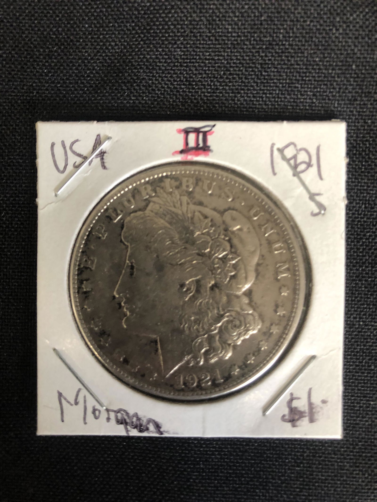 1921 US MORGAN SILVER DOLLAR  SAN FRANCISCO MINT (1 of 1)