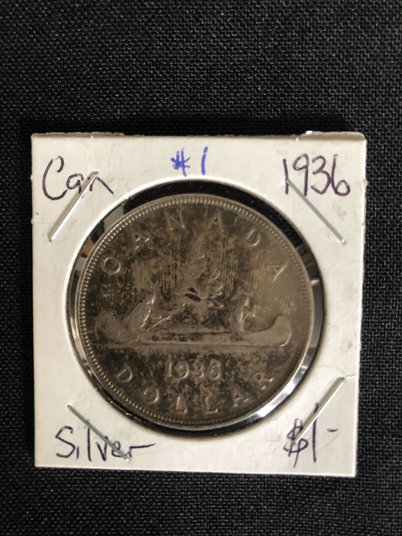 1936 CANADIAN SILVER DOLLAR (1 of 1)