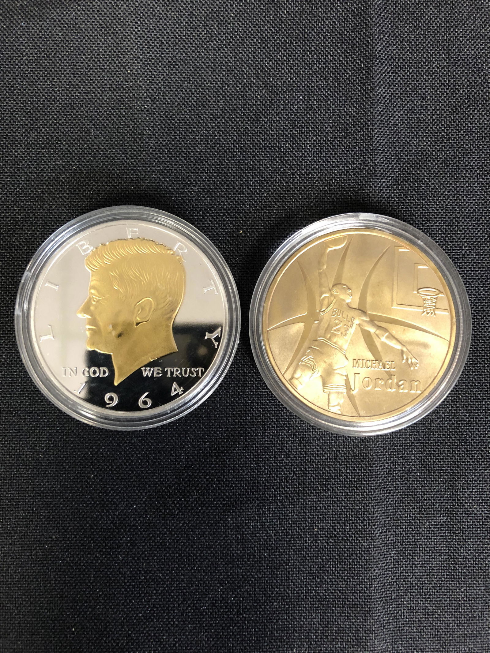 GOLD PLATED COLLECTOR COIN LOT ( BIDEN/ JORDAN) (1 of 2)