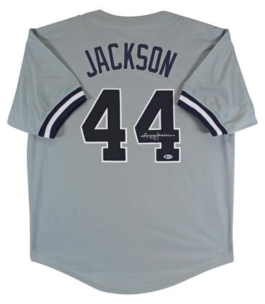 REGGIE JACKSON SIGNED " MR. OCTOBER" BASEBALL JERSEY ( (1 of 3)