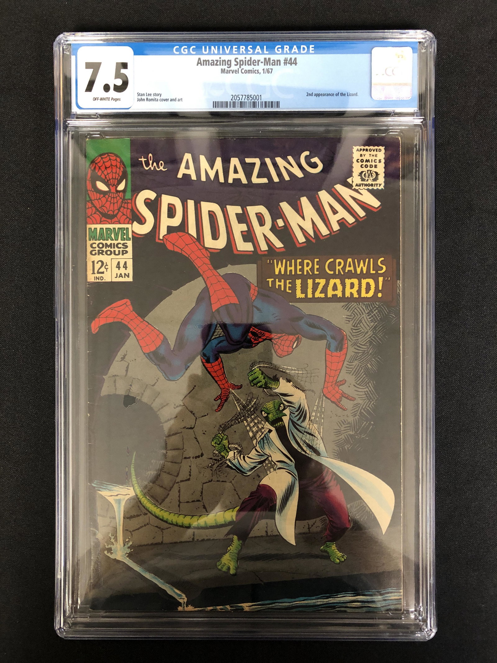 MARVEL COMICS THE AMAZING SPIDER-MAN NO. 44 ( CGC 7.5) (1 of 1)