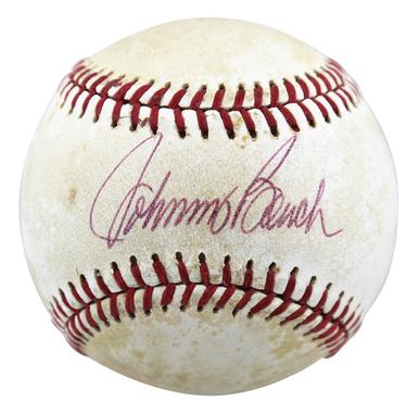 Reds Johnny Bench Authentic Signed A. Bartlett Giamatti (1 of 2)