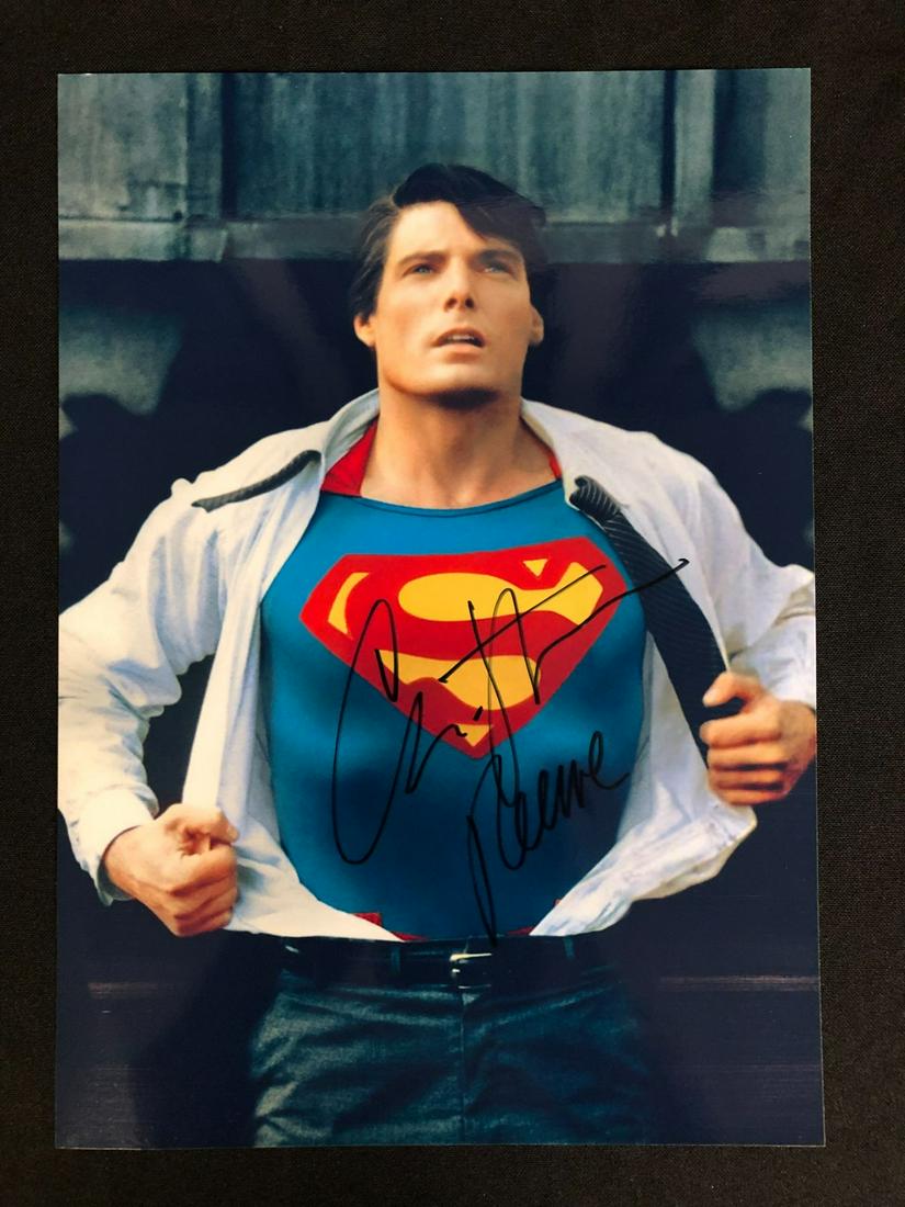 CHRISTOPHER REEVES SIGNED 8X10 SUPERMAN PHOTO (RA COA) (1 of 2)