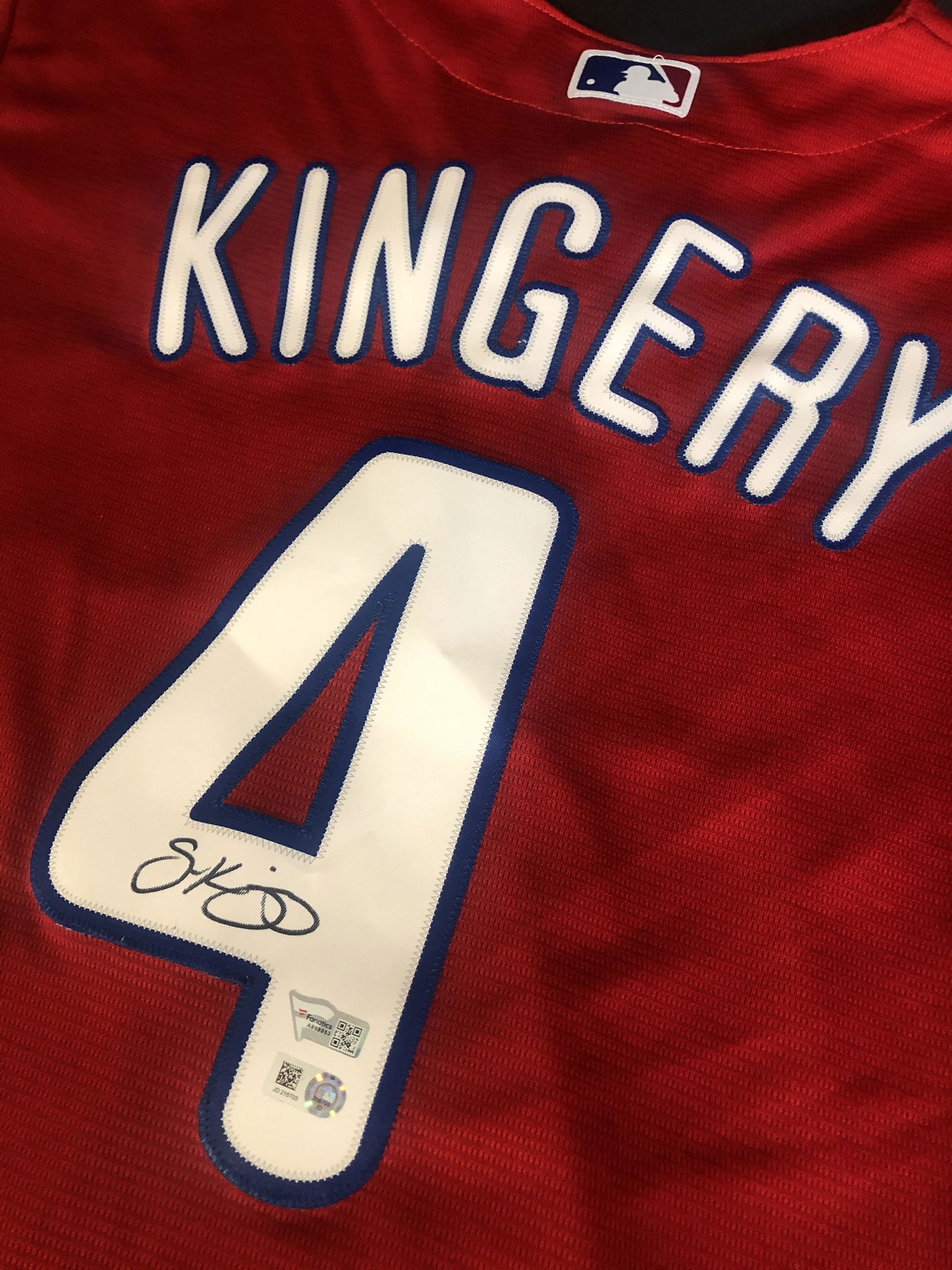 SCOTT KINGERY SIGNED PHILLIES JERSEY ( FANATICS COA) (1 of 3)