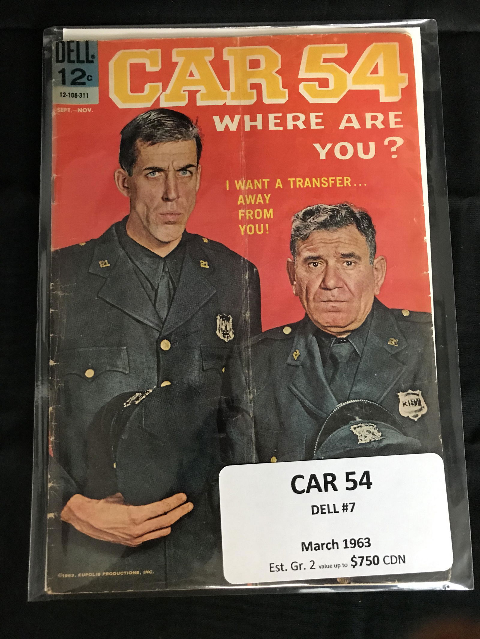 CAR 54 #7 (DELL COMICS) 1963 (1 of 1)