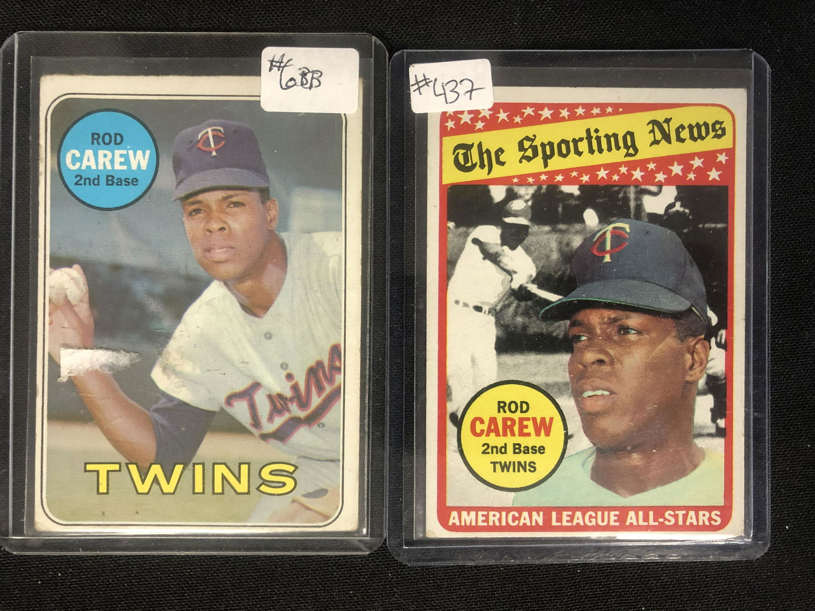 VINTAGE ROD CAREW BASEBALL CARD LOT (1 of 2)