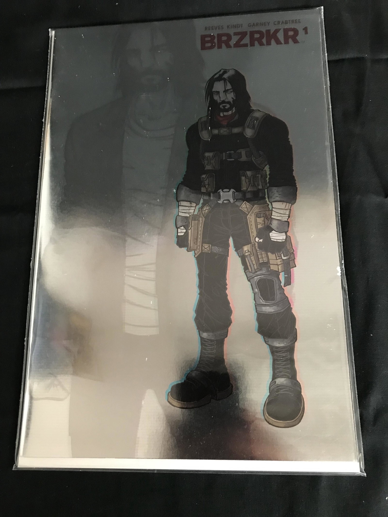 BRZRKR NO. 1 RARE 1:25 FOIL VARIANT COMIC KEANNU REAVES: BRZRKR NO. 1 RARE 1:25 FOIL VARIANT COMIC KEANNU REAVES