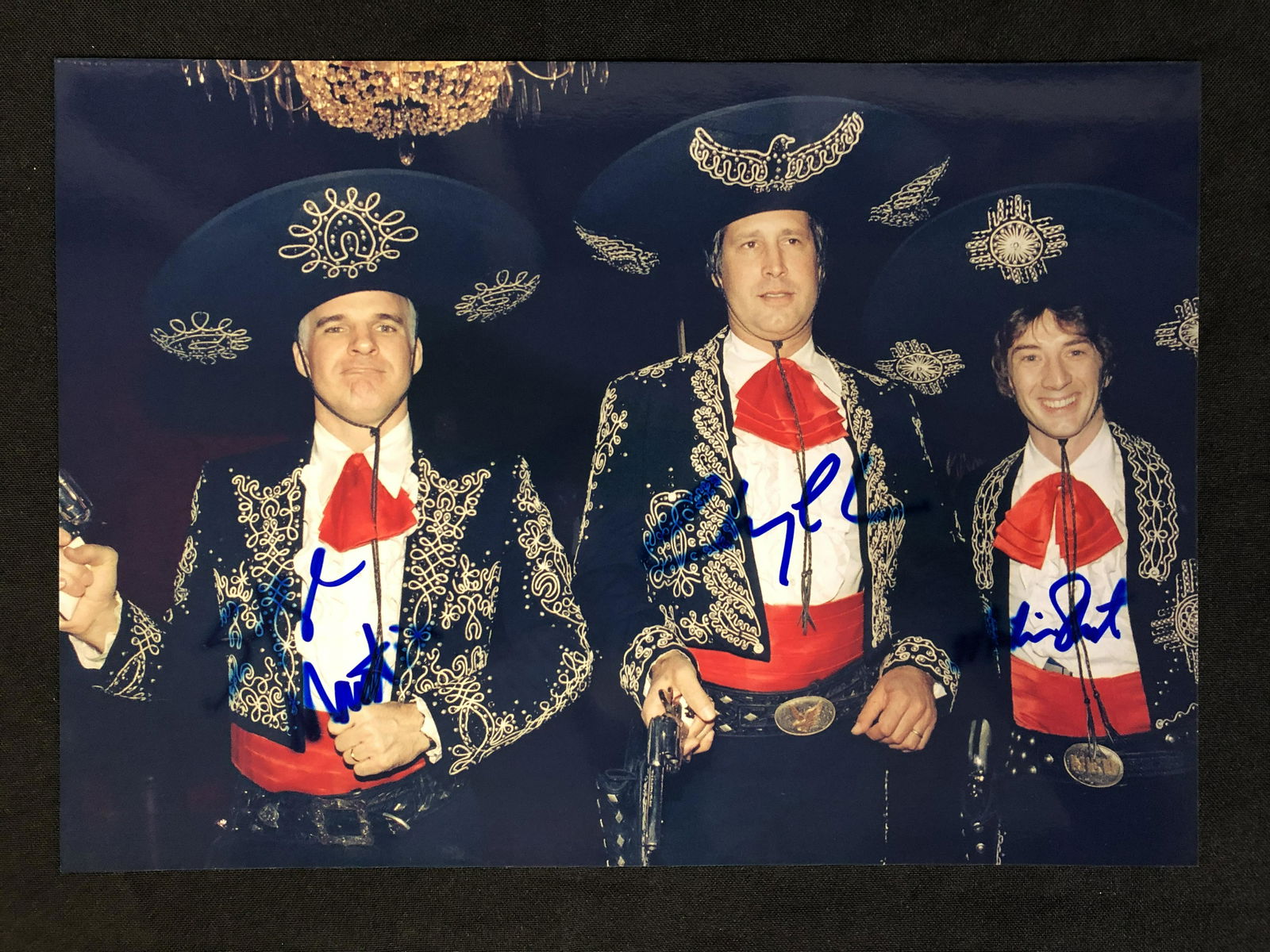 THREE AMIGOS SIGNED 8X10 PHOTO w/ CHEVY CHASE, STEVE MA (1 of 3)