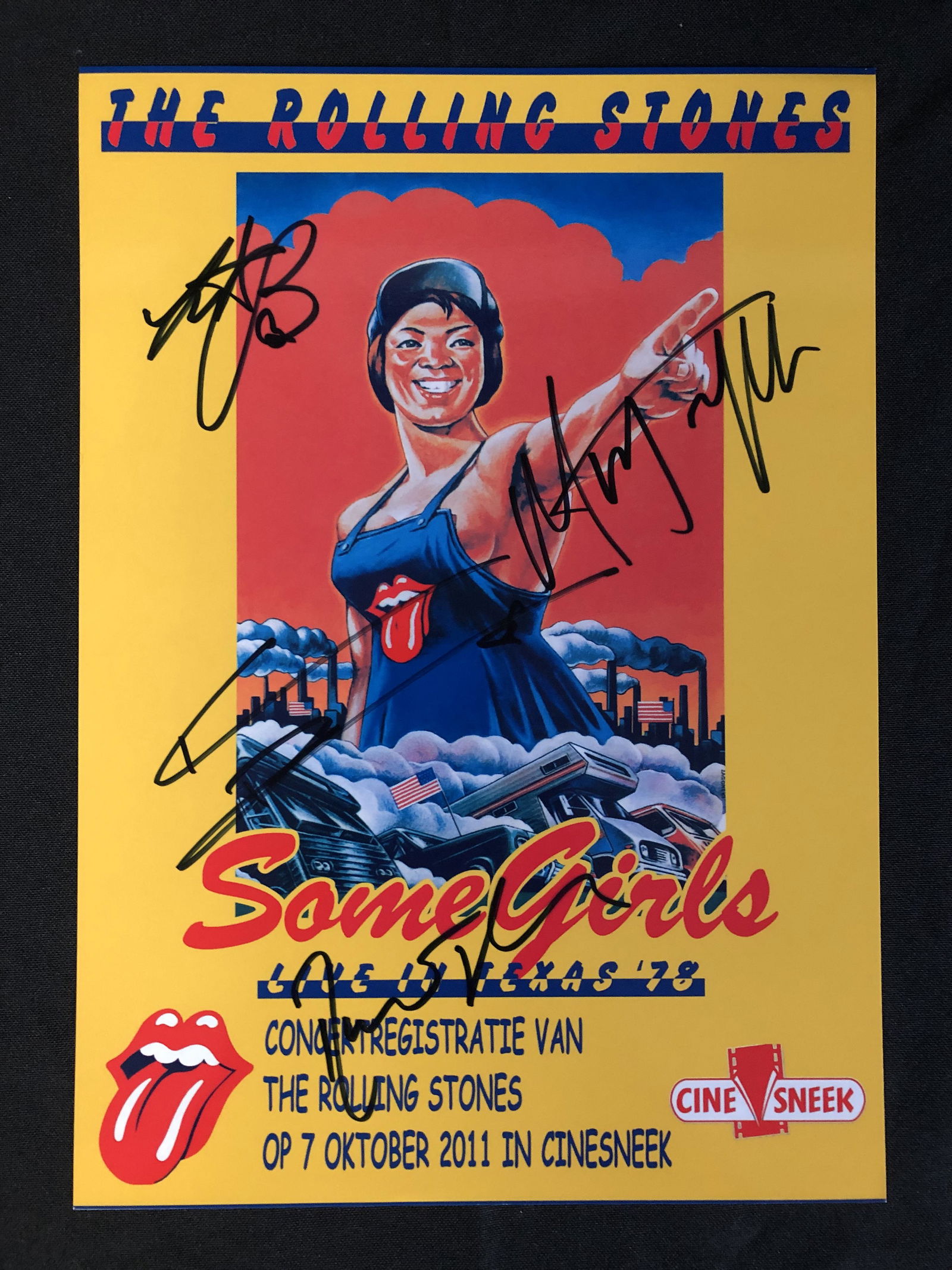 THE ROLLING STONES MULTI-SIGNED 8X10 PHOTO (RA COA) (1 of 3)